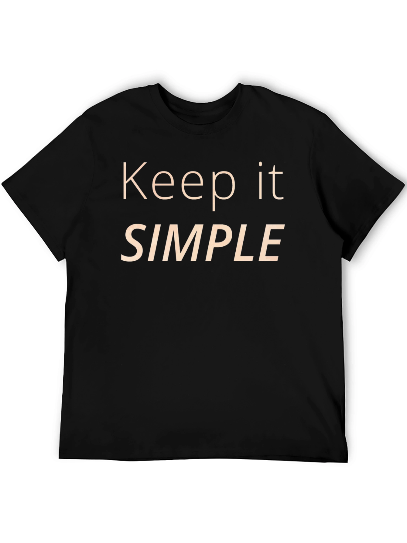 Keep It Simple Black Graphic Tee