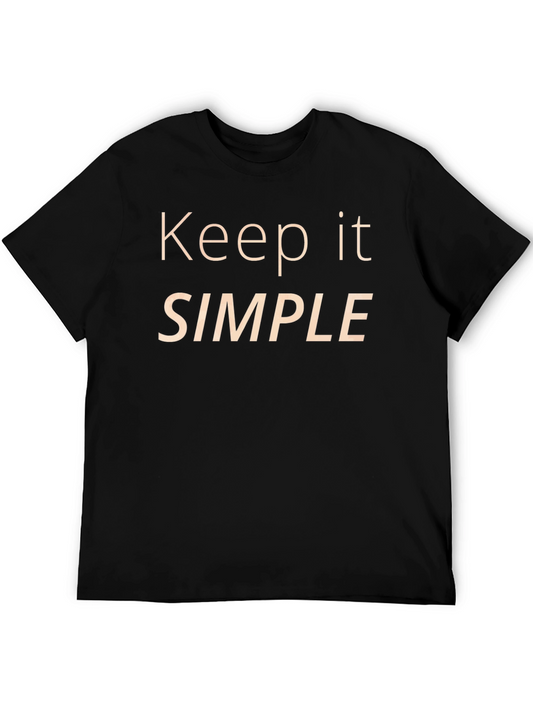Keep It Simple Black Graphic Tee