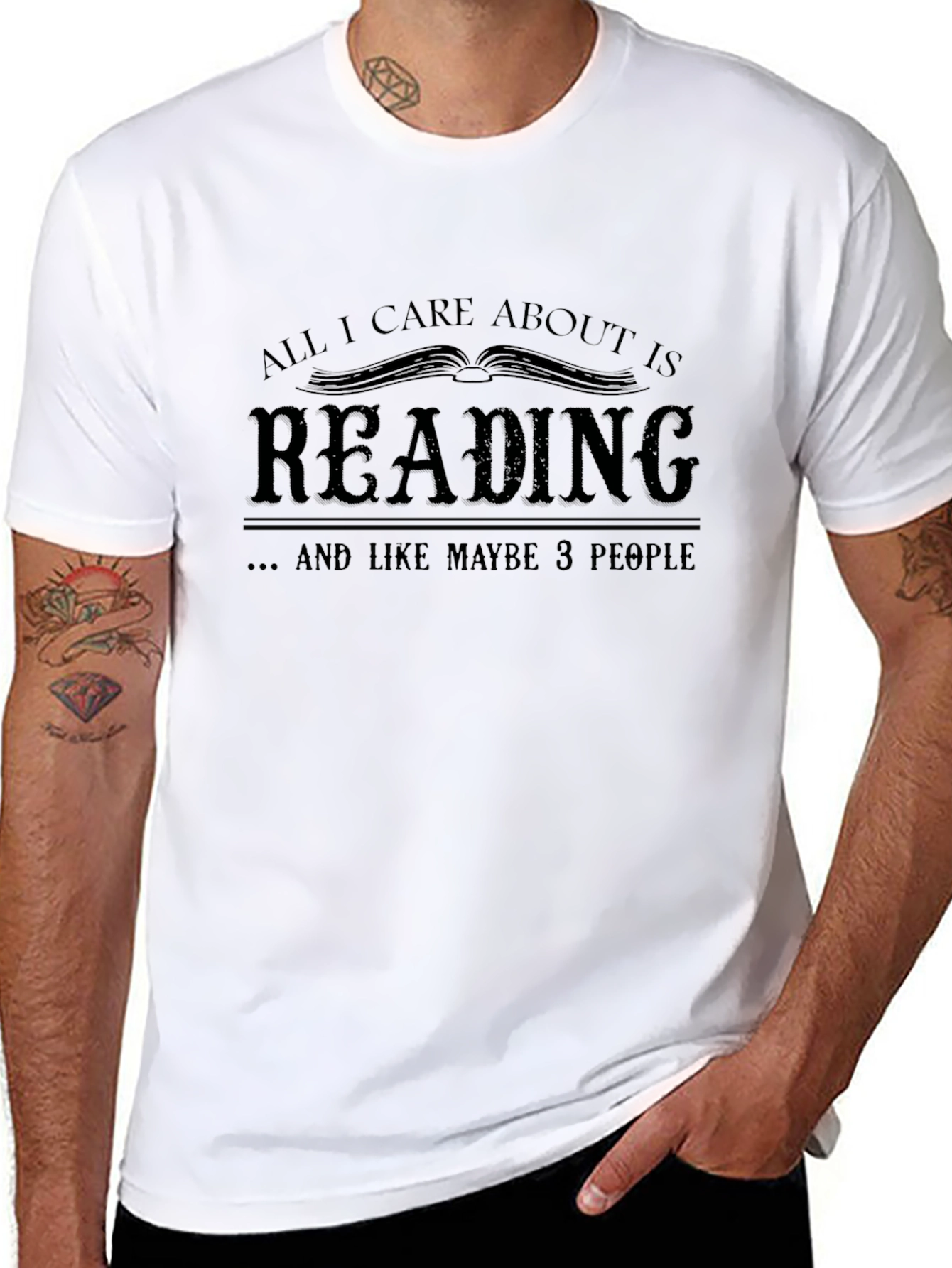Reading Lovers T-Shirt: All I Care About Is Reading