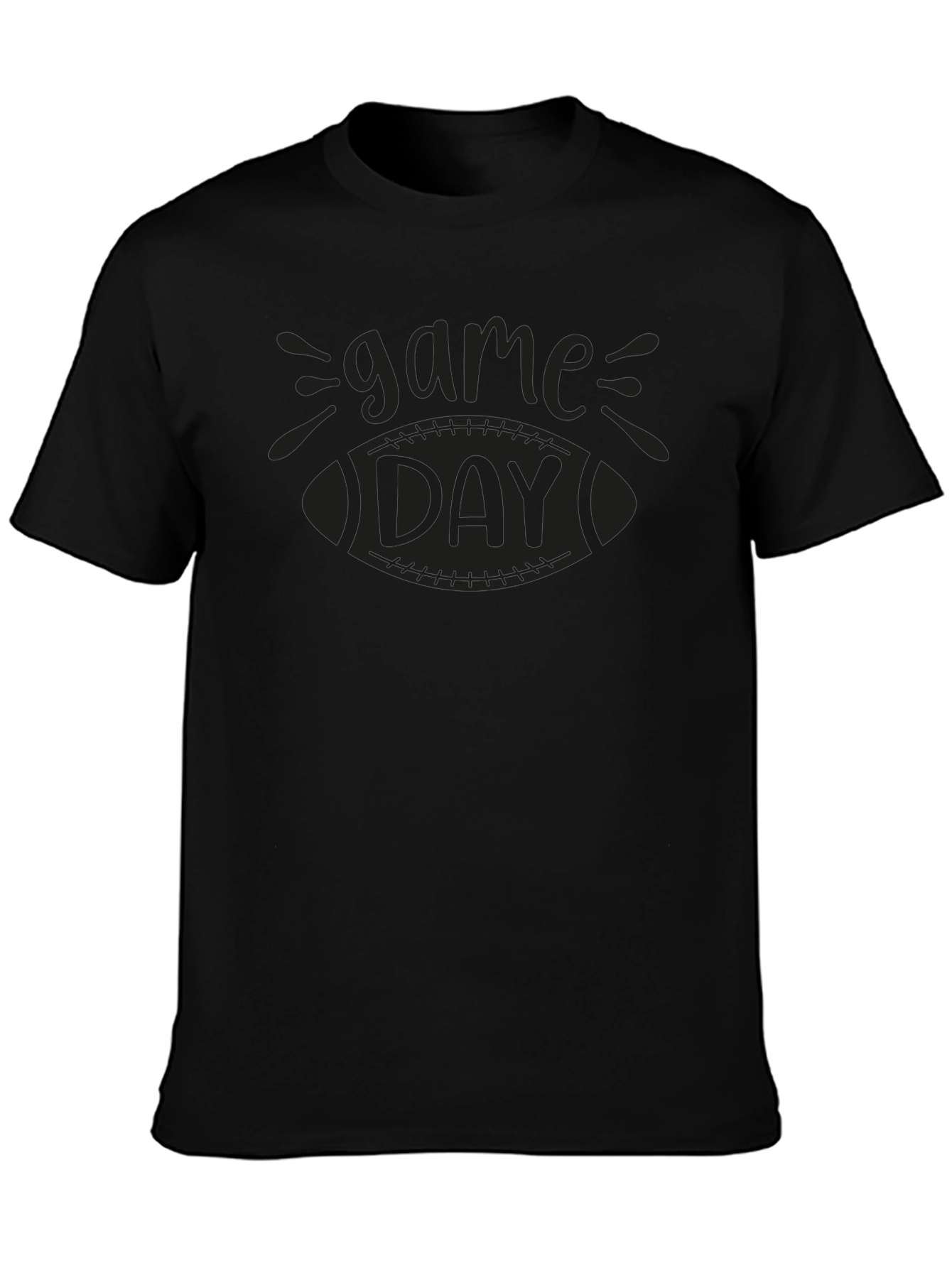 Game Day Football T-Shirt - Black
