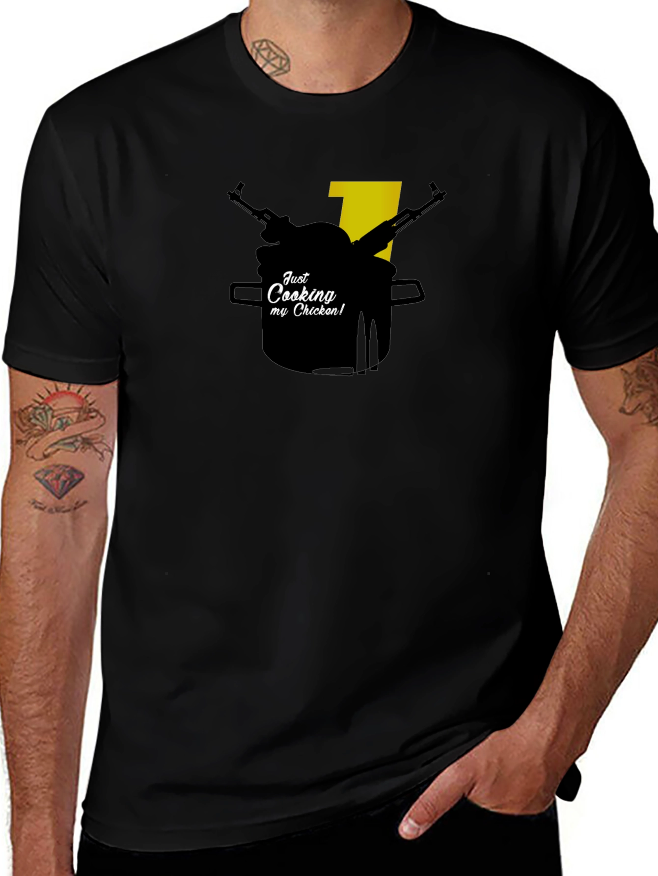 Just Cooking Chicken Tee - Gamer T-Shirt