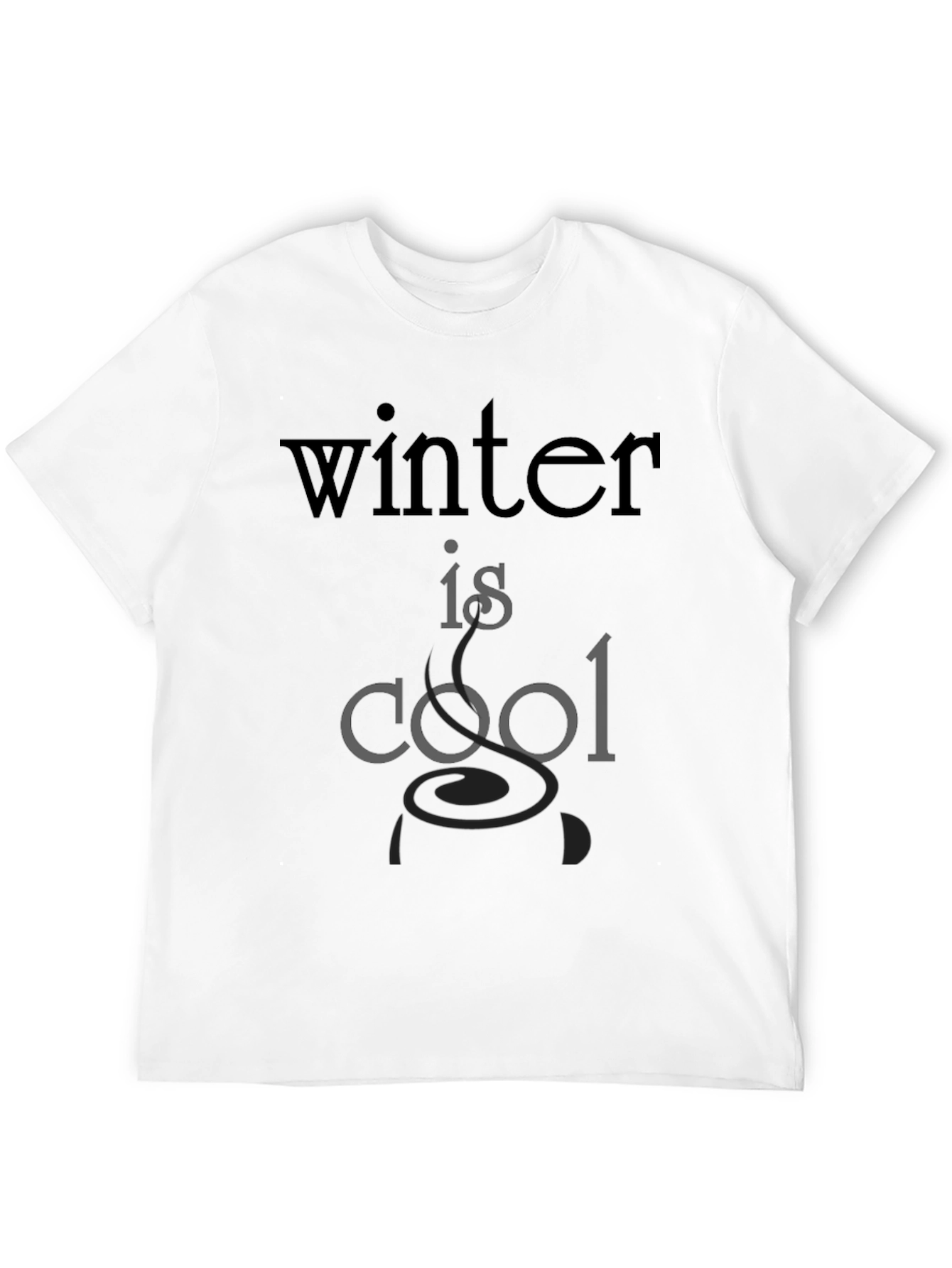 Winter is Cool Black Graphic Tee