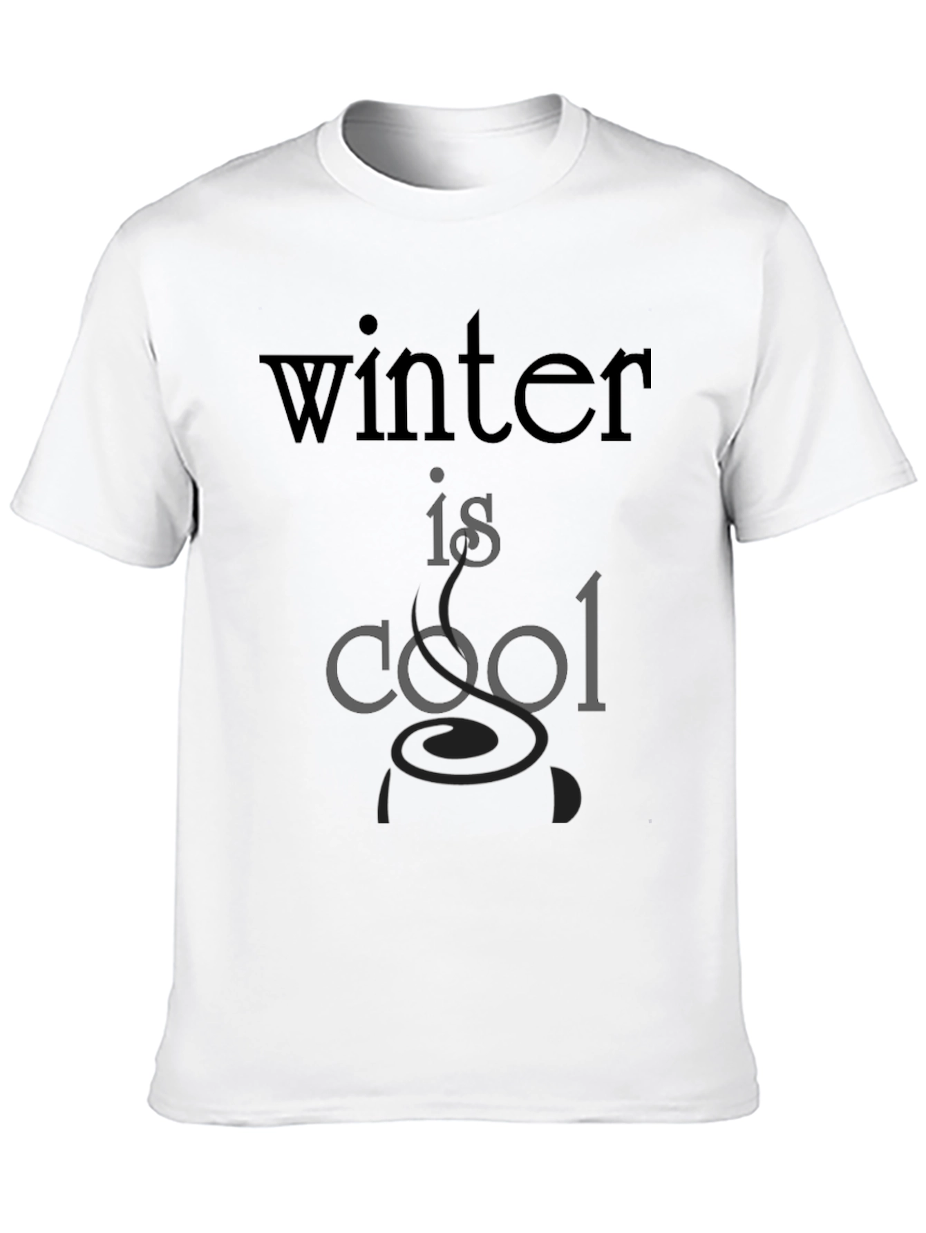 Winter is Cool Black Graphic Tee