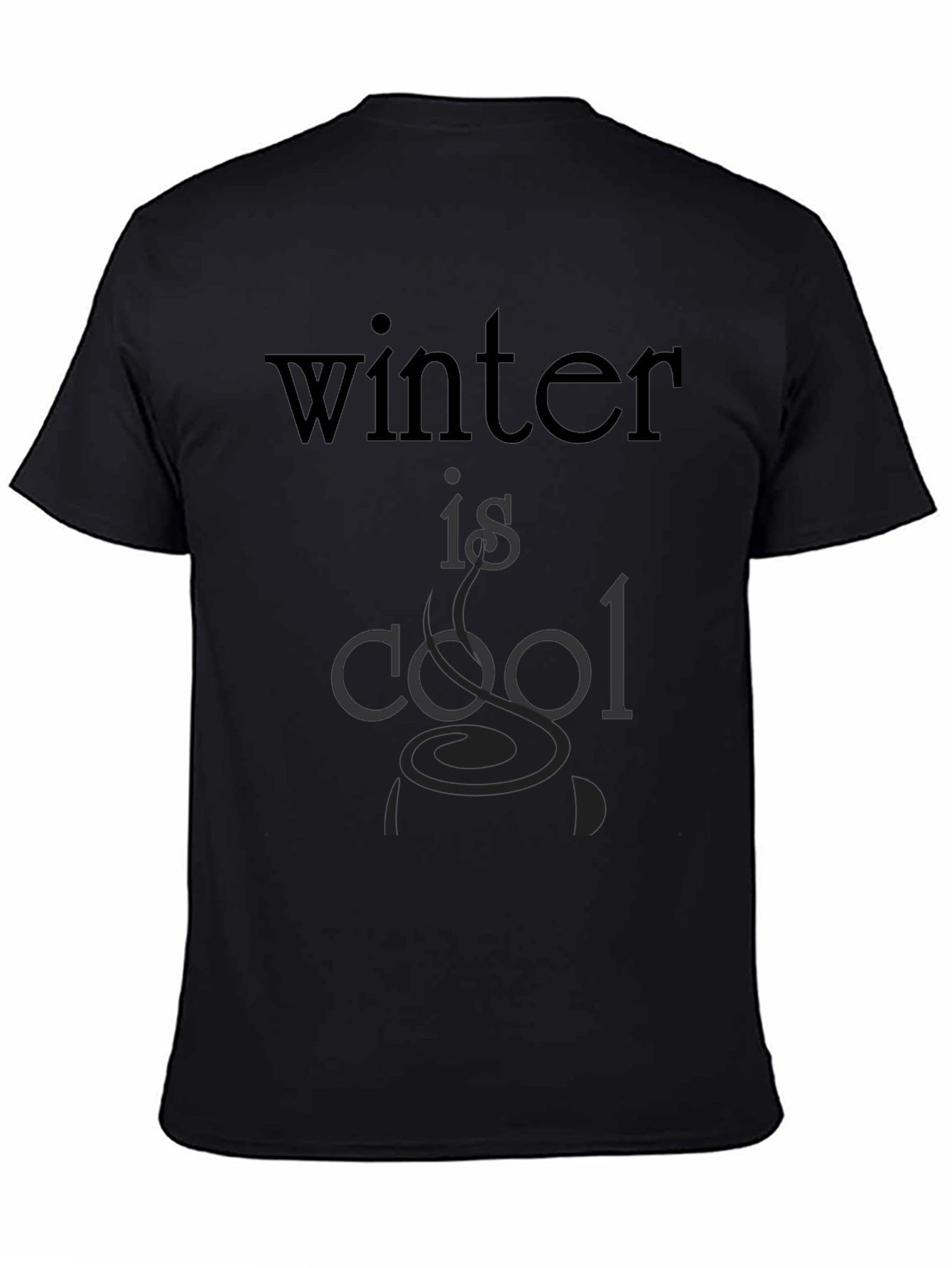 Winter is Cool Black Graphic Tee