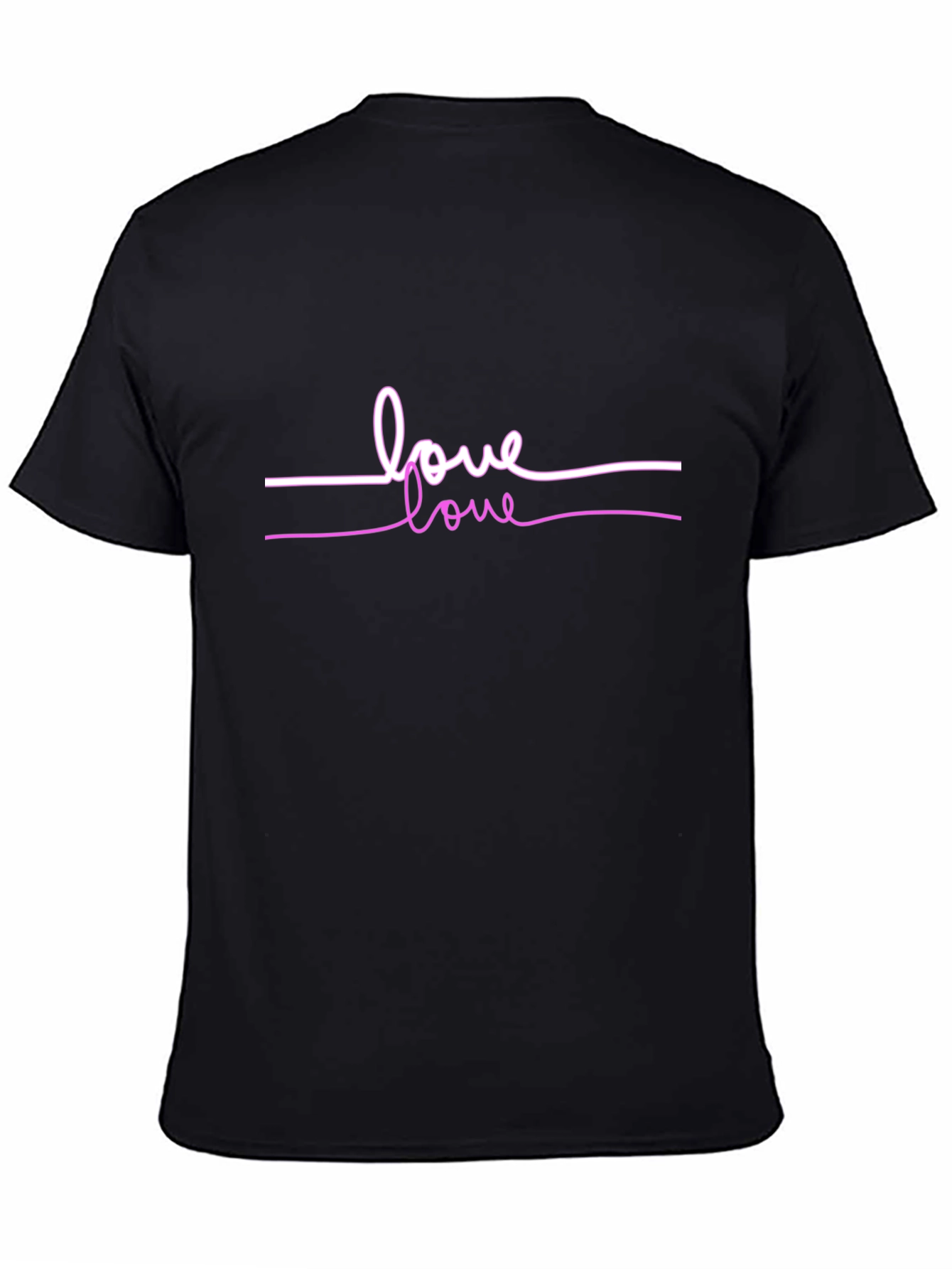 Love Graphic Tee - Stylish Black Cotton T-Shirt