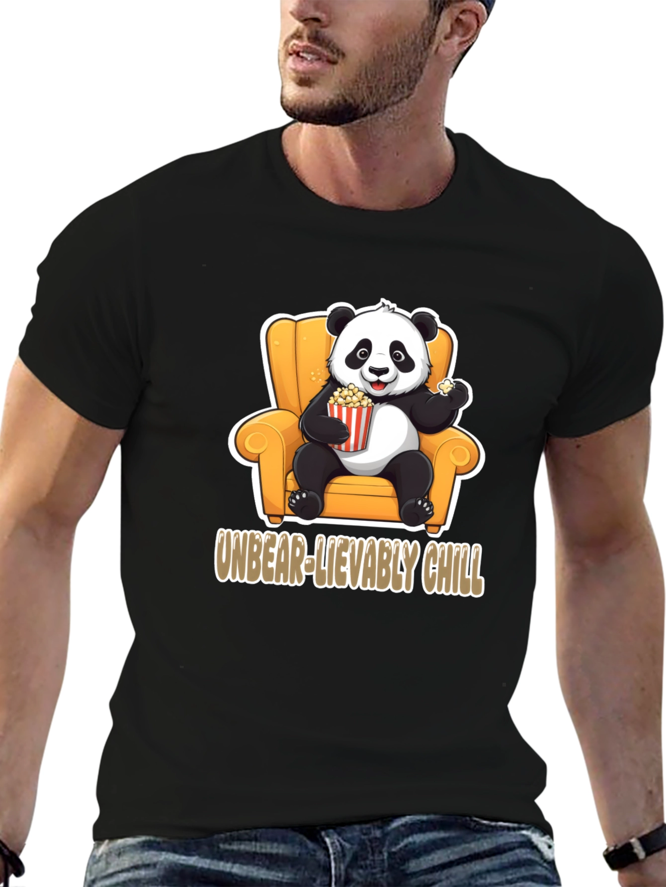 Unbear-lievably Chill Panda Graphic Tee