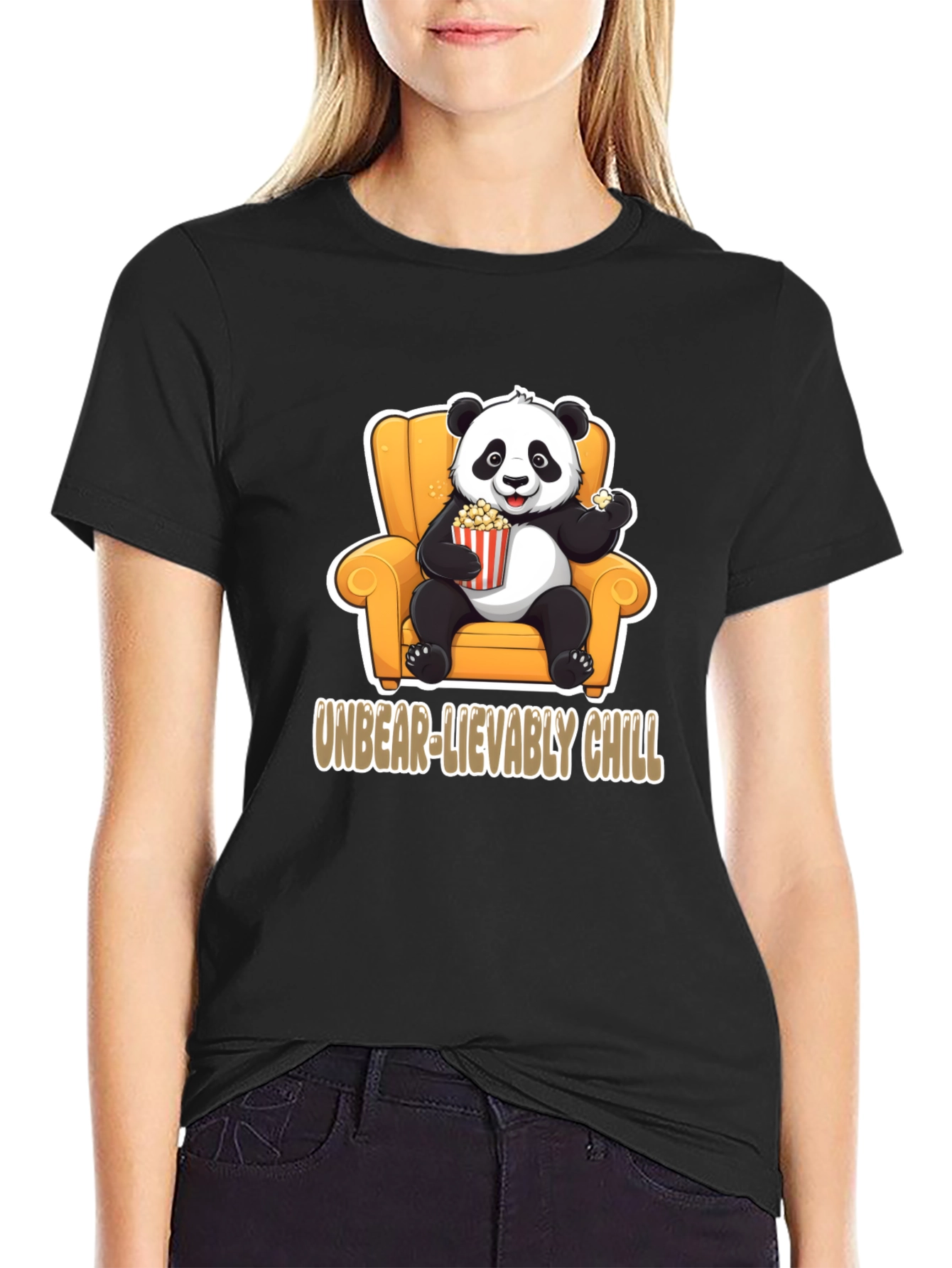 Unbear-lievably Chill Panda Graphic Tee