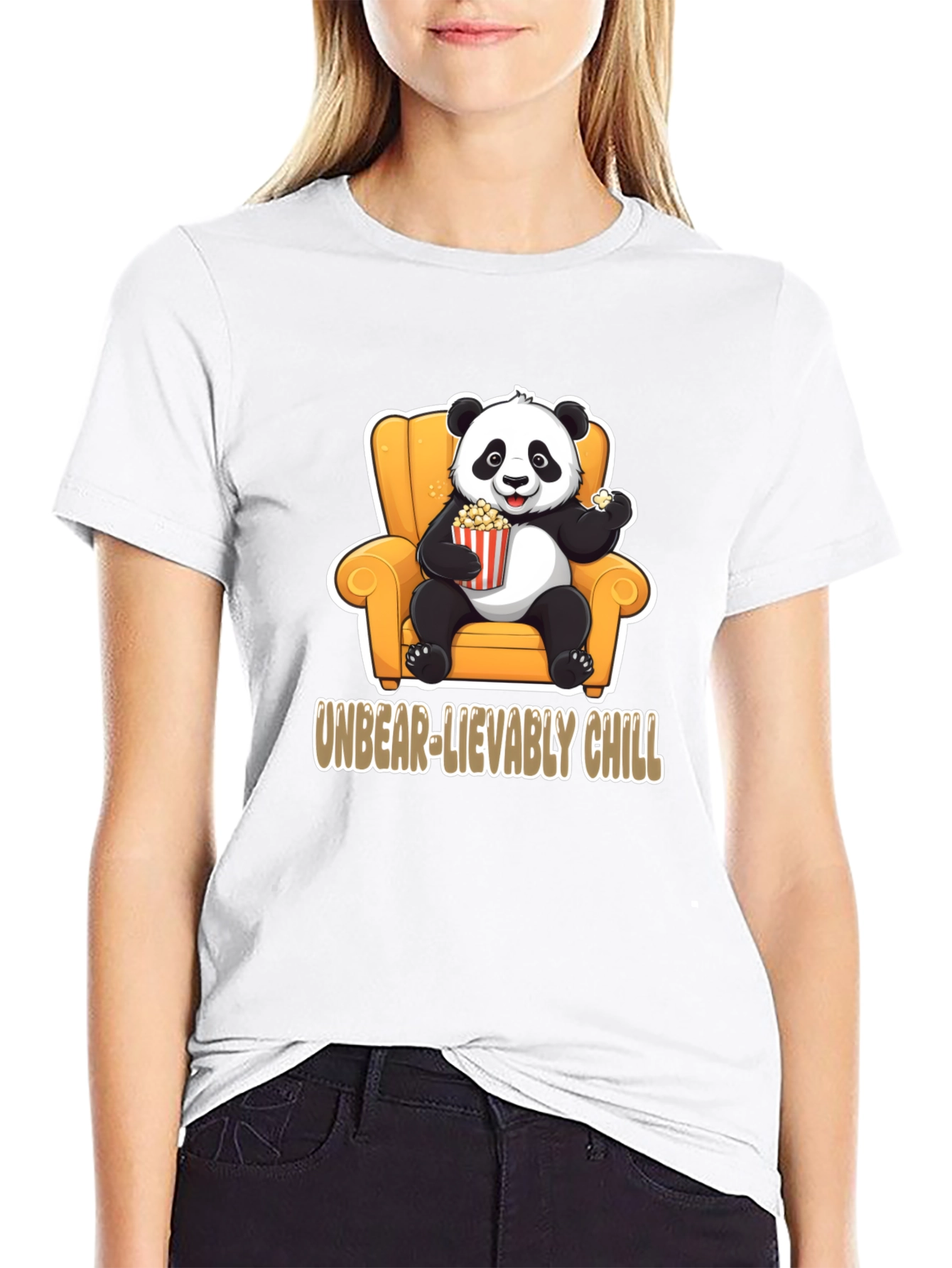 Unbear-lievably Chill Panda Graphic Tee