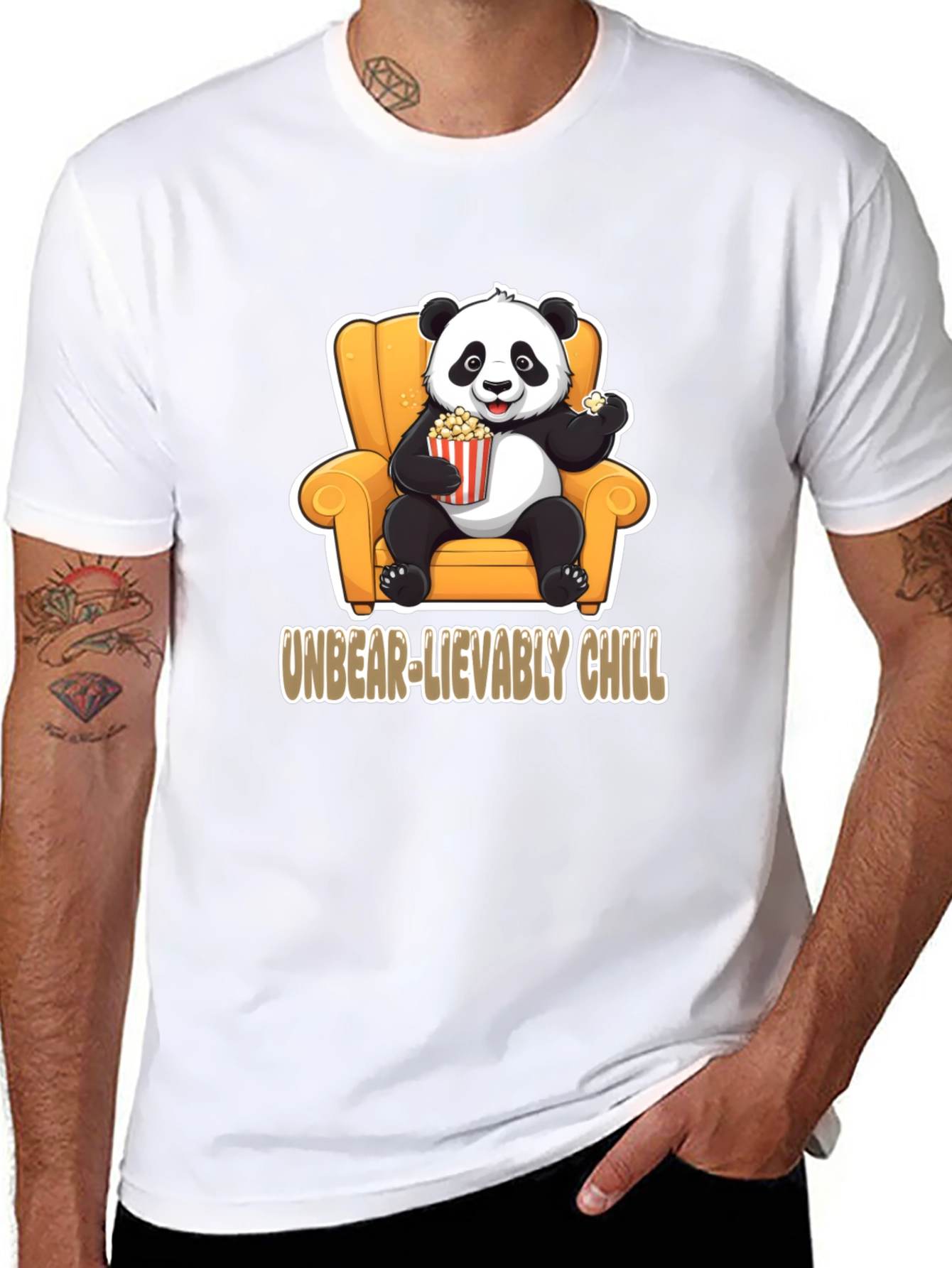 Unbear-lievably Chill Panda Graphic Tee