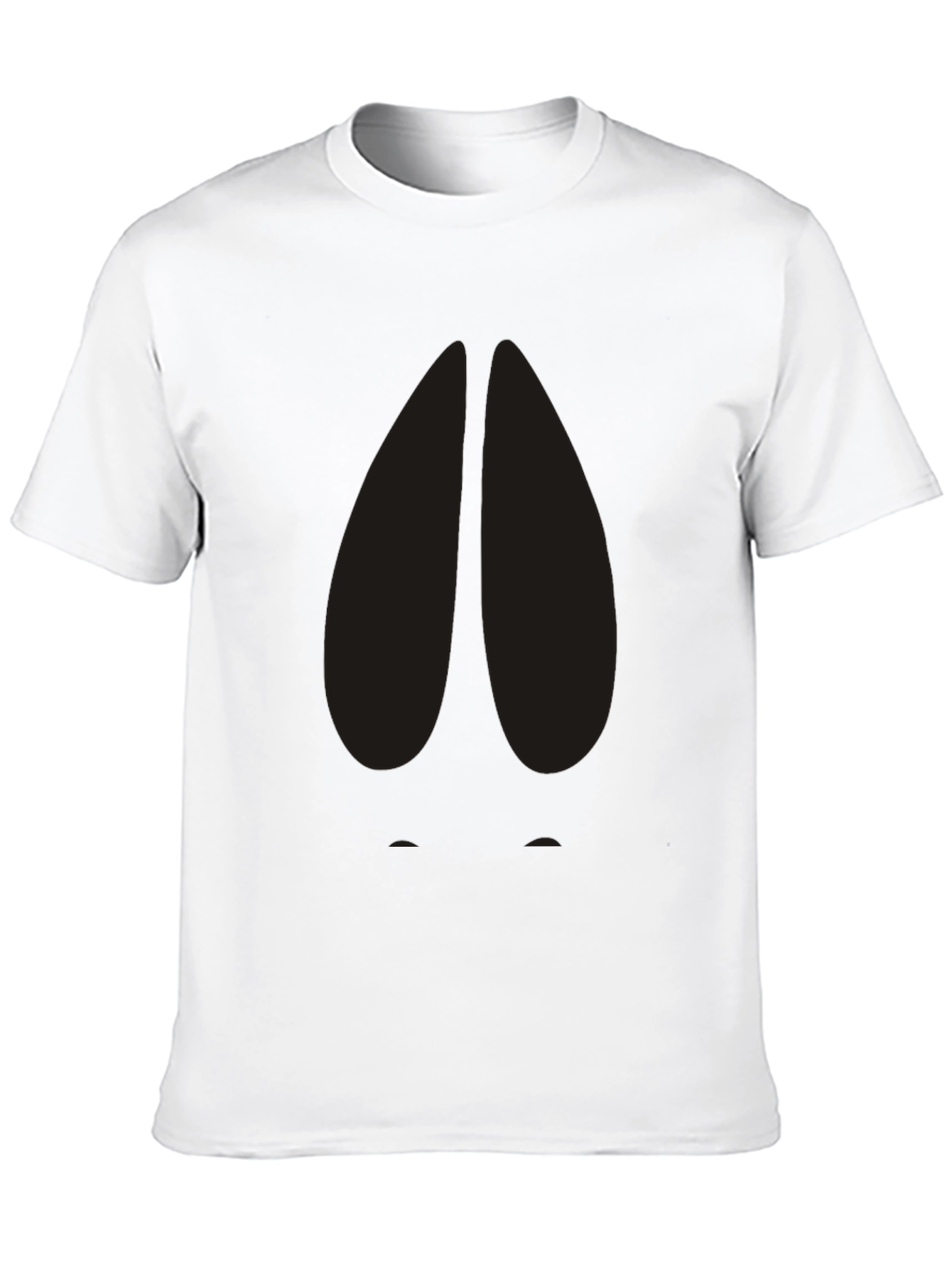Black T-Shirt with Abstract Design