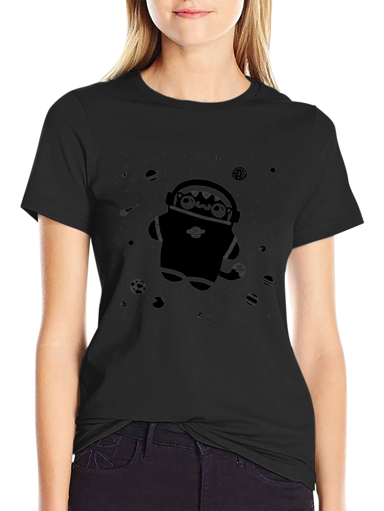 Astronaut Cat Space T-Shirt