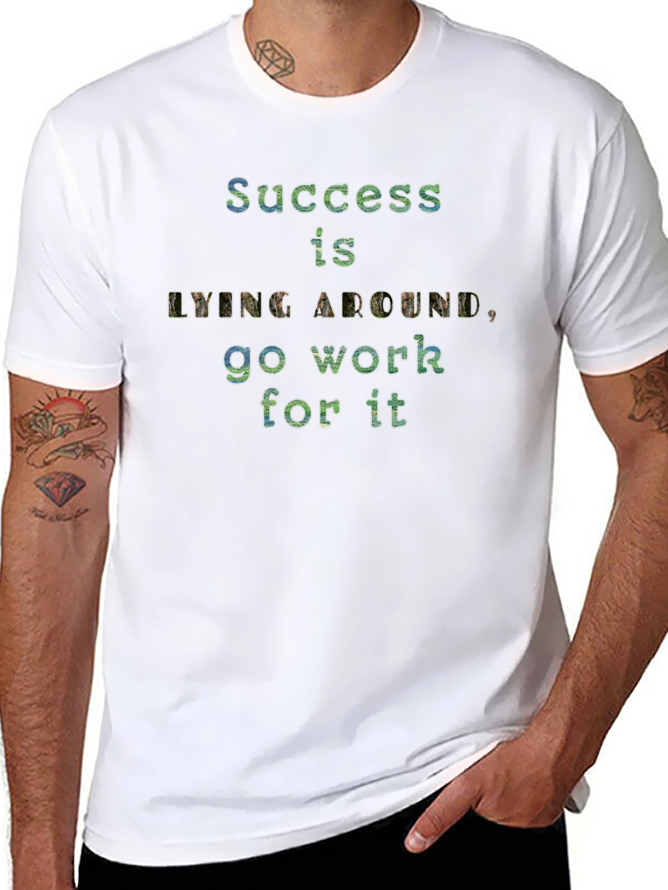 Motivational Tee: Success is Lying Around