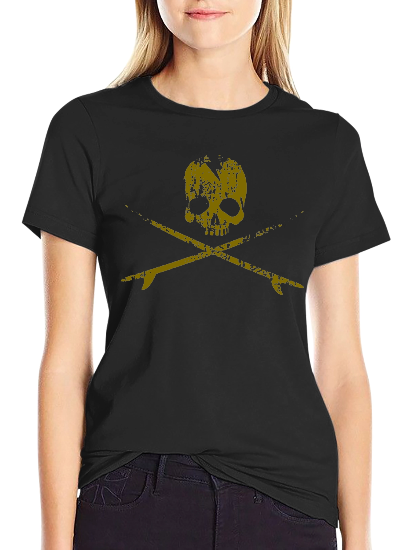 Skull Surfboard Graphic T-Shirt