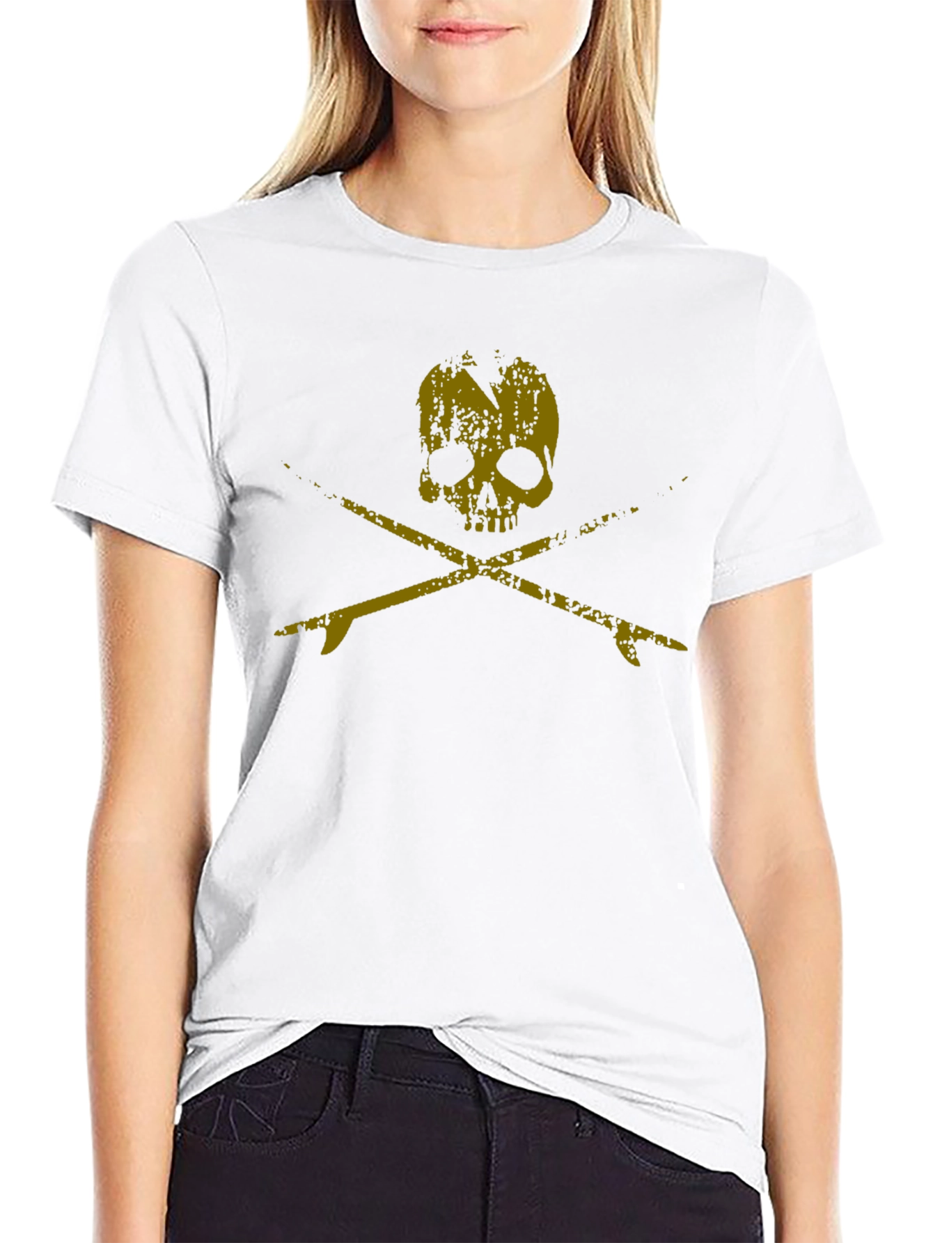 Skull Surfboard Graphic T-Shirt