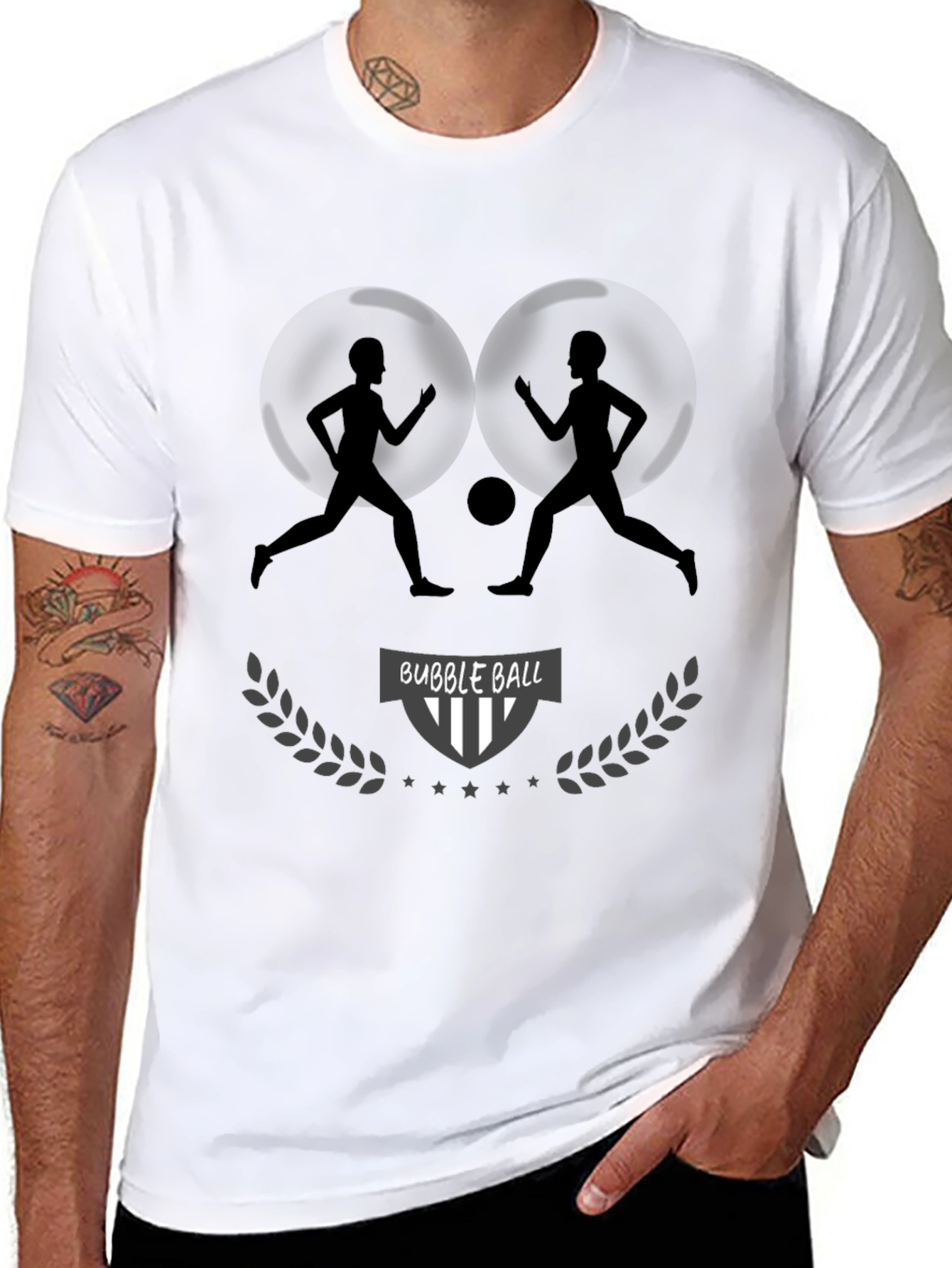Bubble Ball Graphic Tee - Black