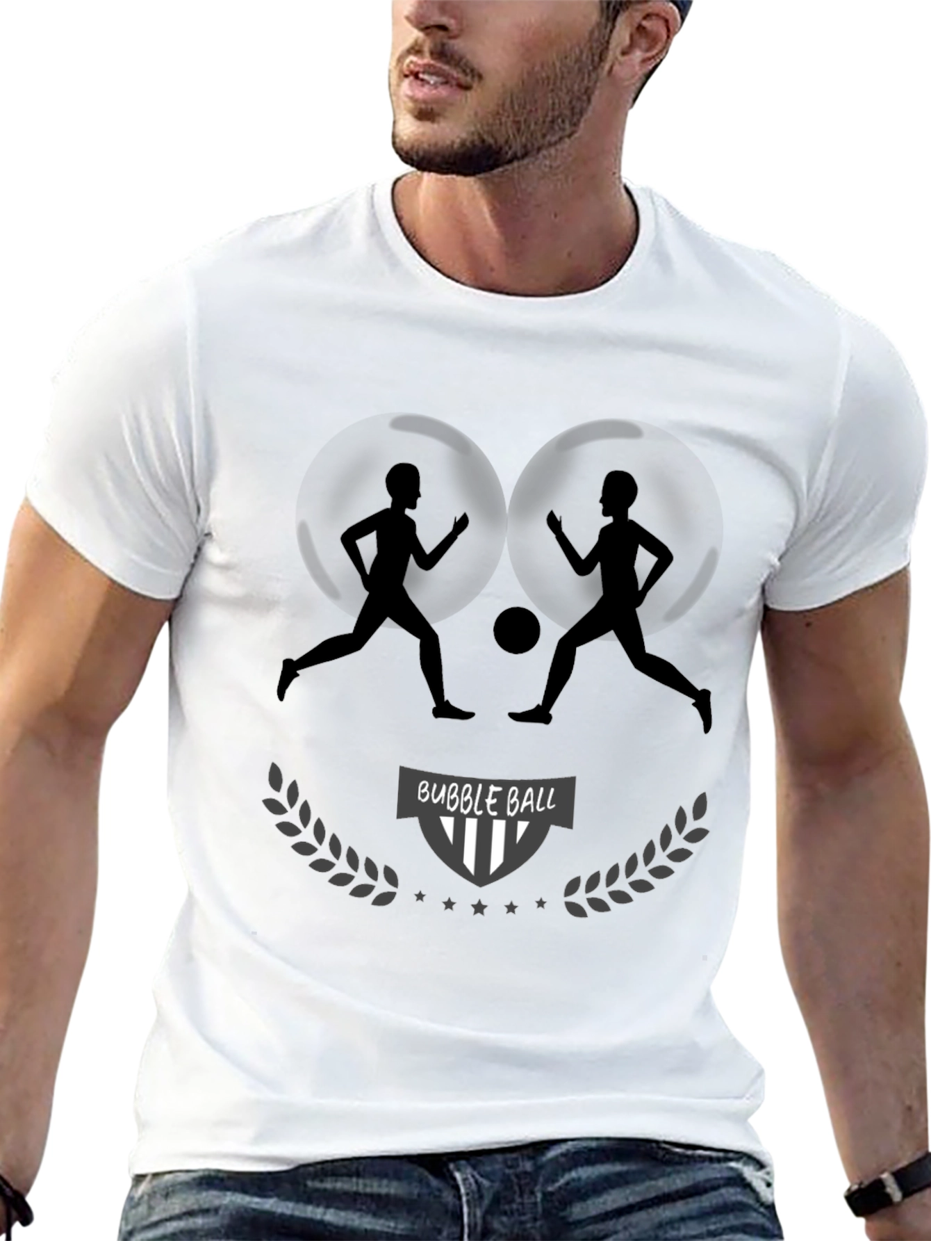 Bubble Ball Graphic Tee - Black