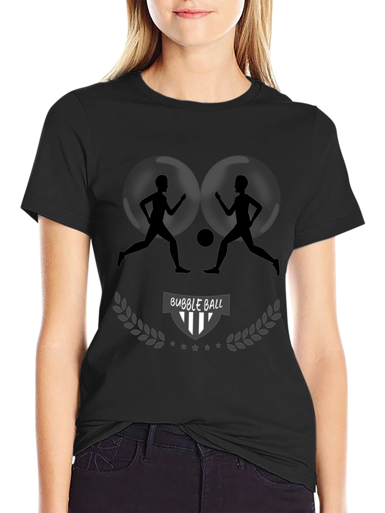 Bubble Ball Graphic Tee - Black