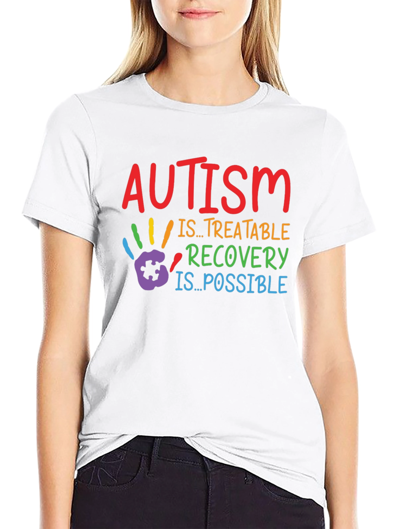 Autism Awareness Graphic Tee - Treatable Recovery is Possible