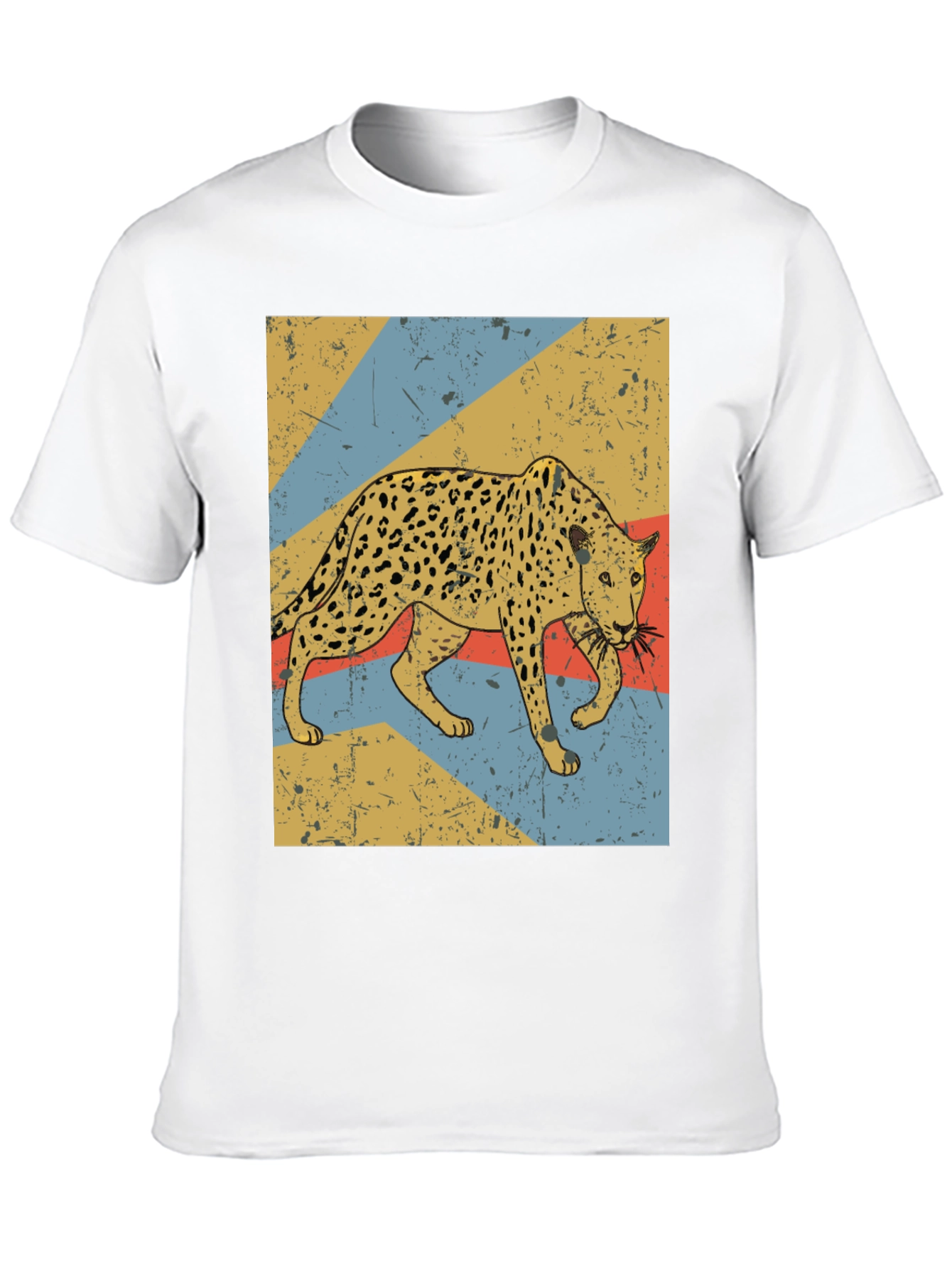 Retro Leopard Graphic T-Shirt