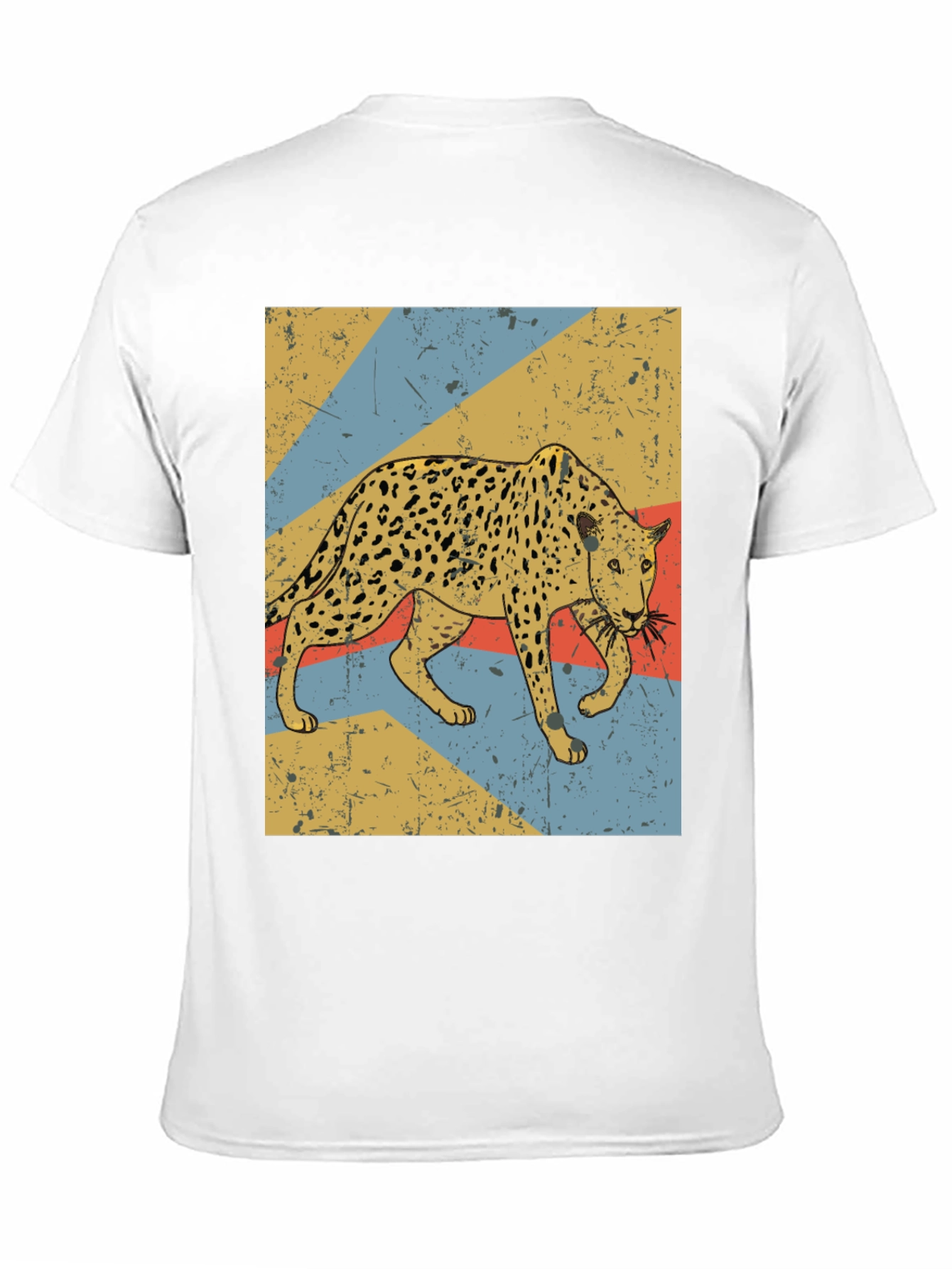 Retro Leopard Graphic T-Shirt