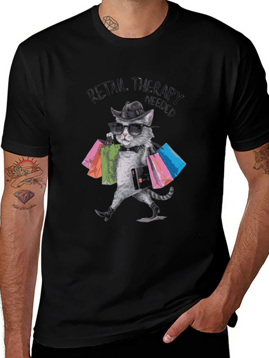 Retail Therapy Cat T-Shirt