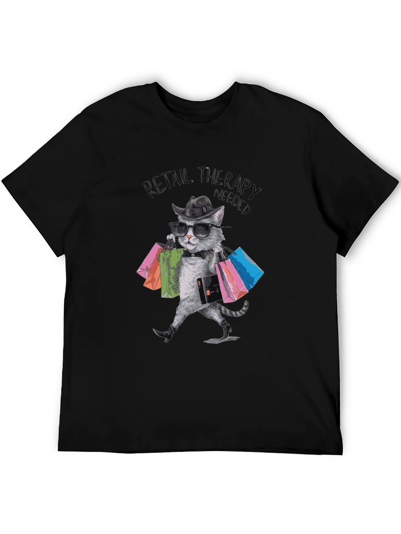 Retail Therapy Cat T-Shirt