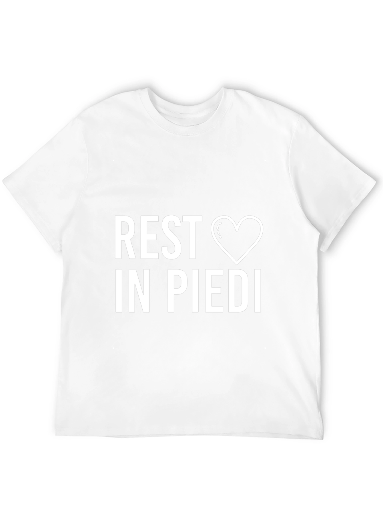Rest In Piedi Heart Graphic T-Shirt