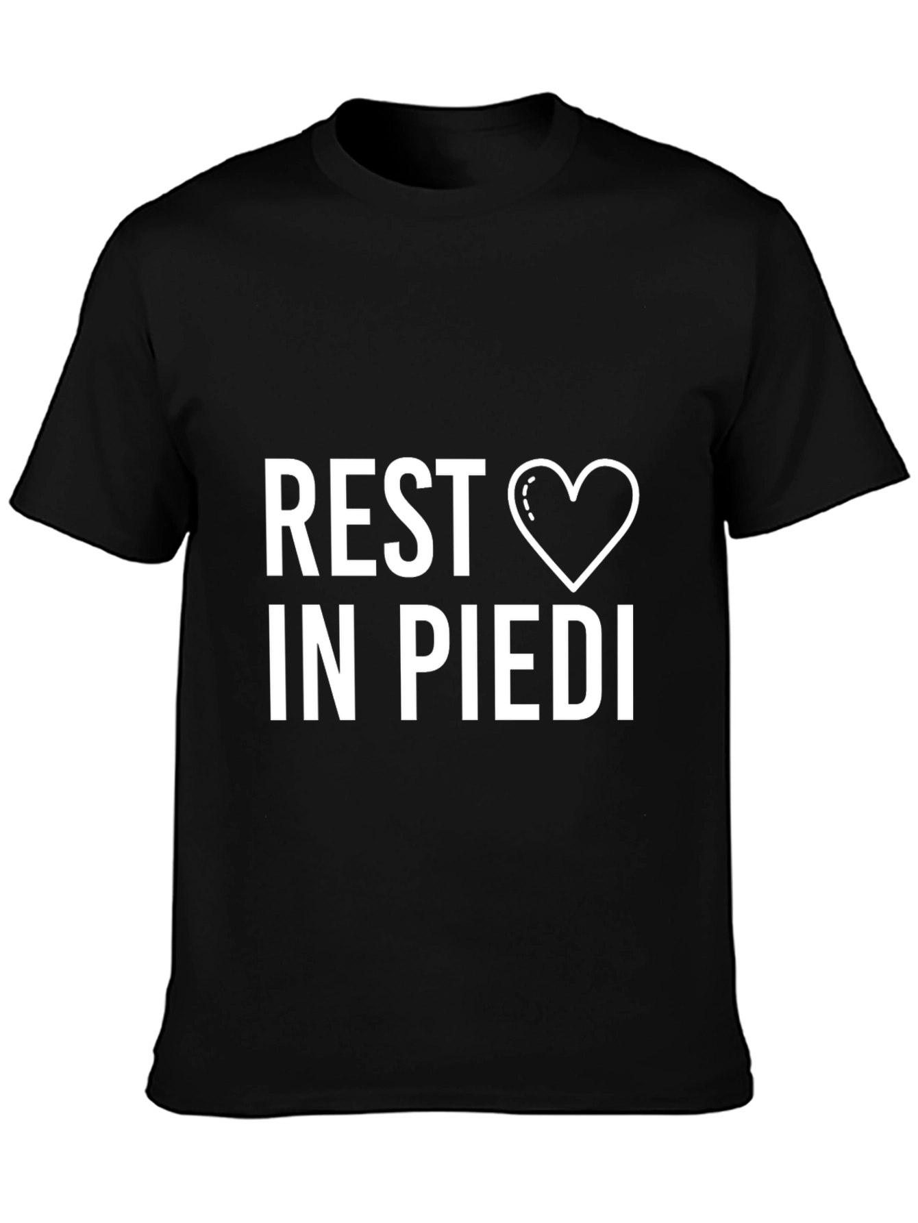Rest In Piedi Heart Graphic T-Shirt