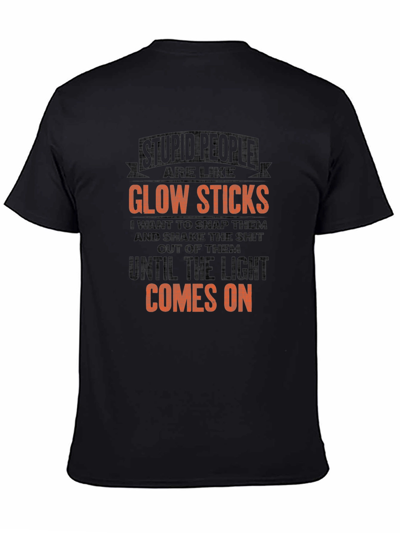 Stupid People Glow Sticks Graphic Tee