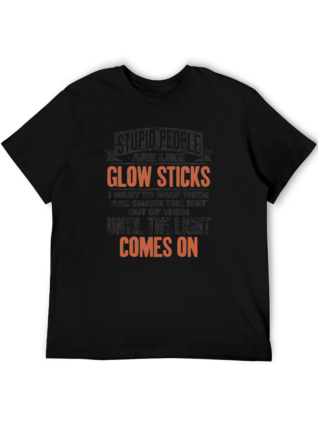 Stupid People Glow Sticks Graphic Tee