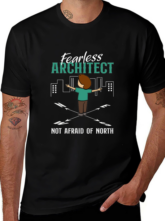 Fearless Architect T-Shirt - Compass Design