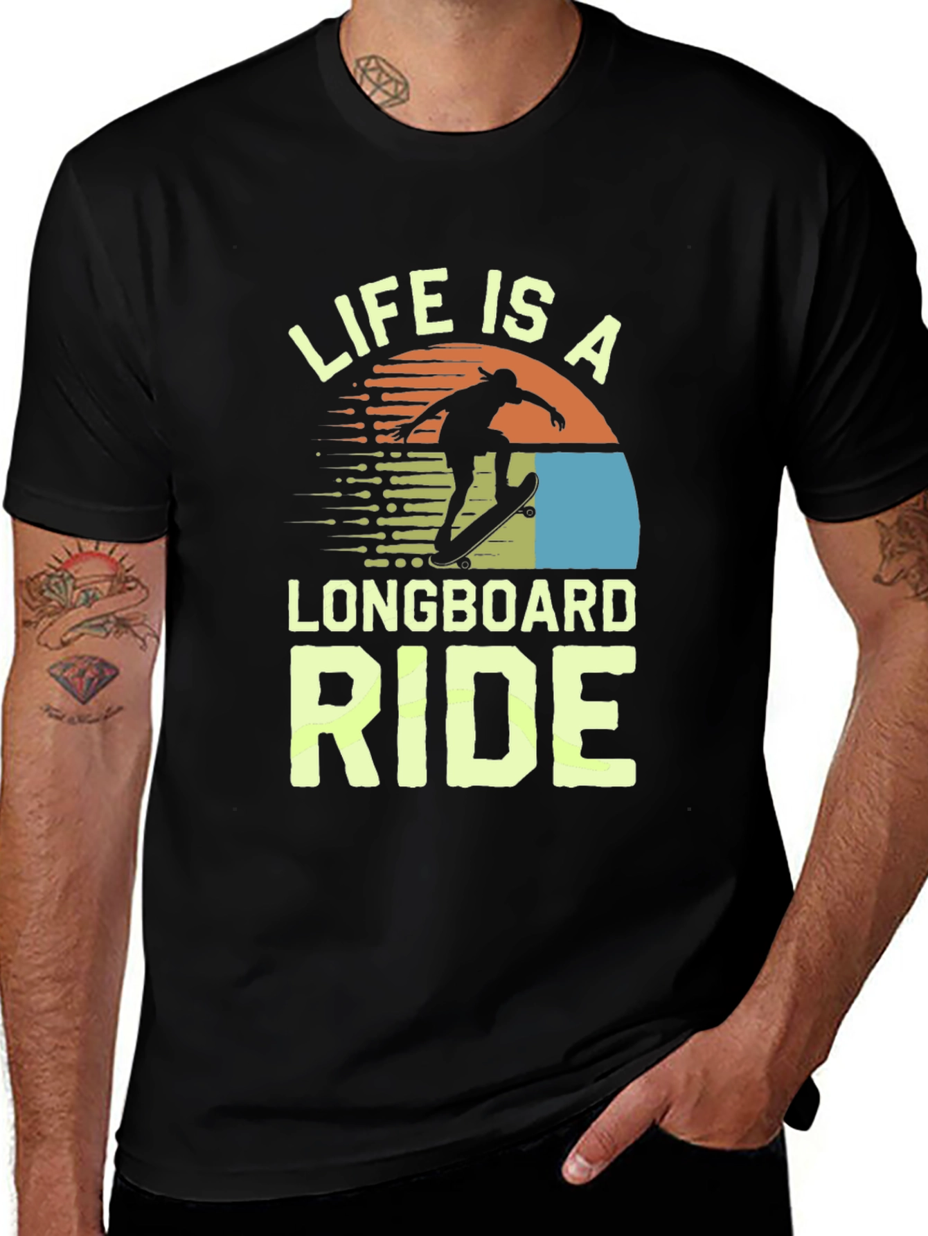 Life Is A Longboard Ride Graphic Tee