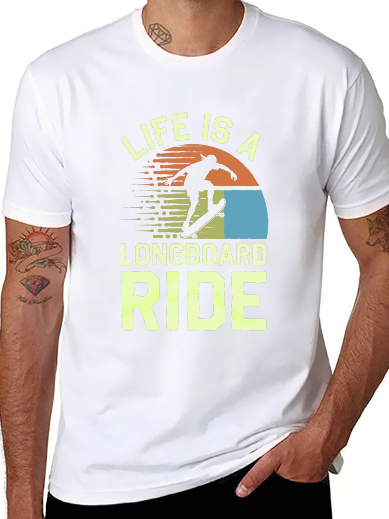 Life Is A Longboard Ride Graphic Tee