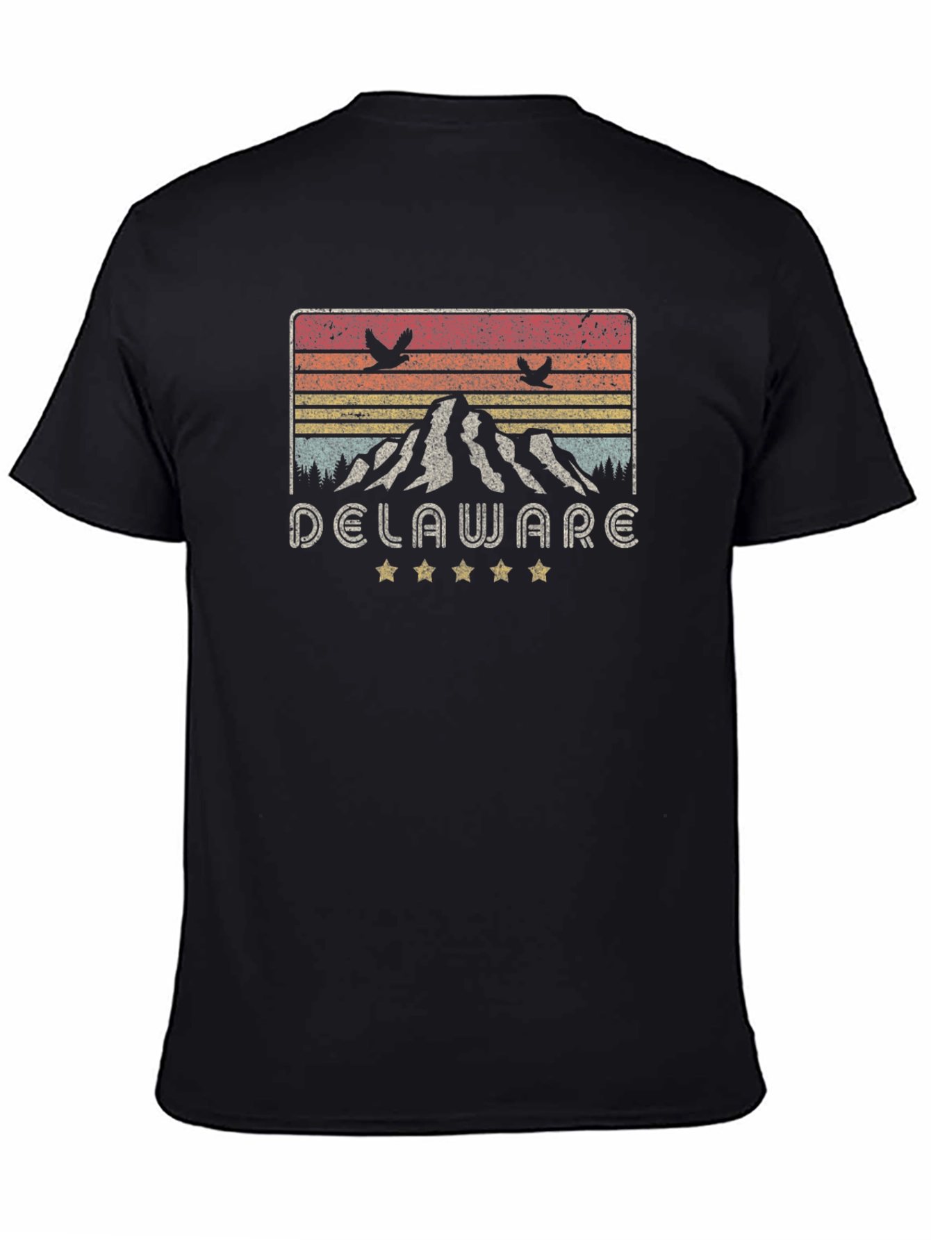 Delaware Mountains Graphic Tee - Retro State Pride