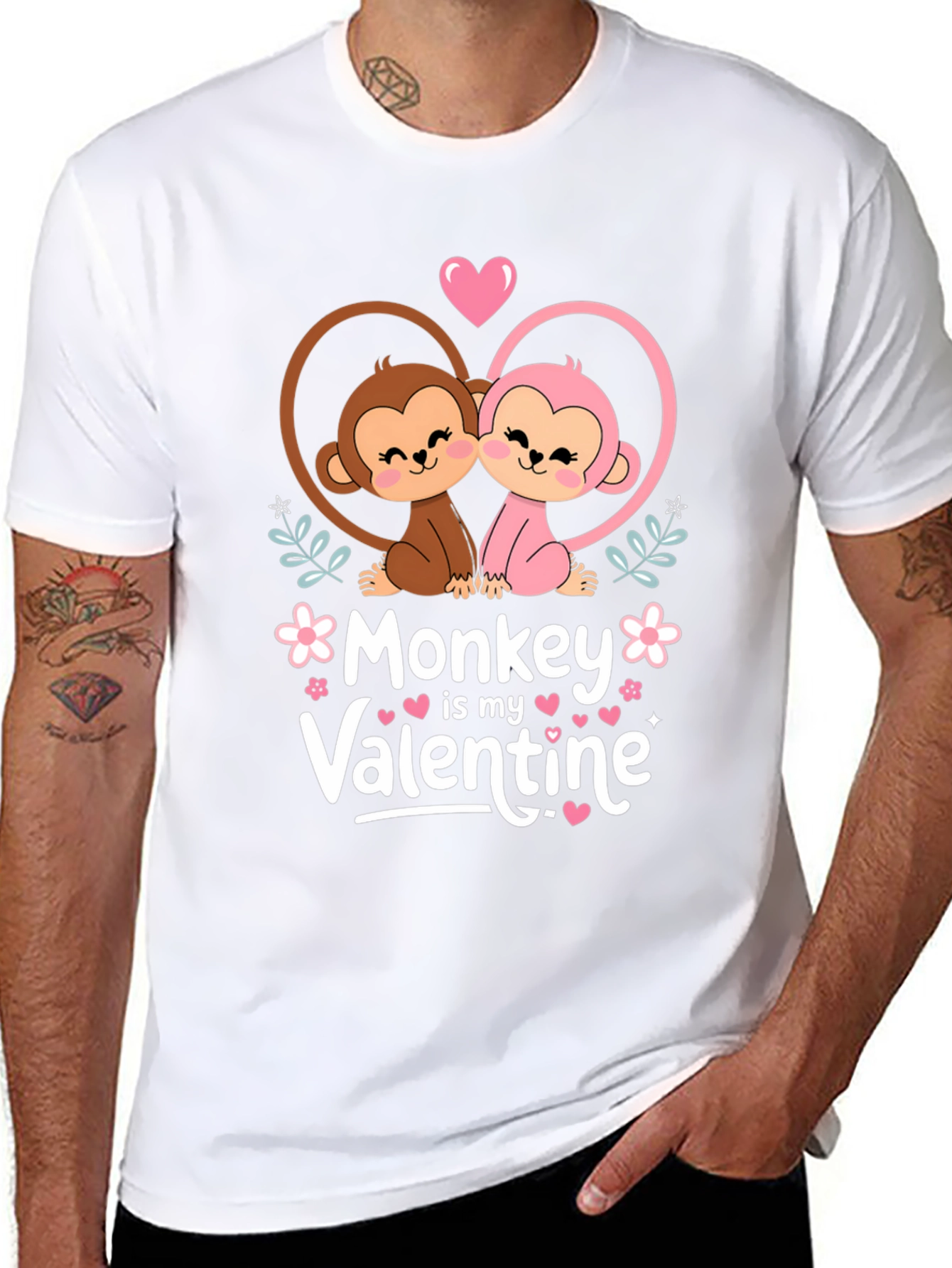Monkey Valentines Day T-Shirt