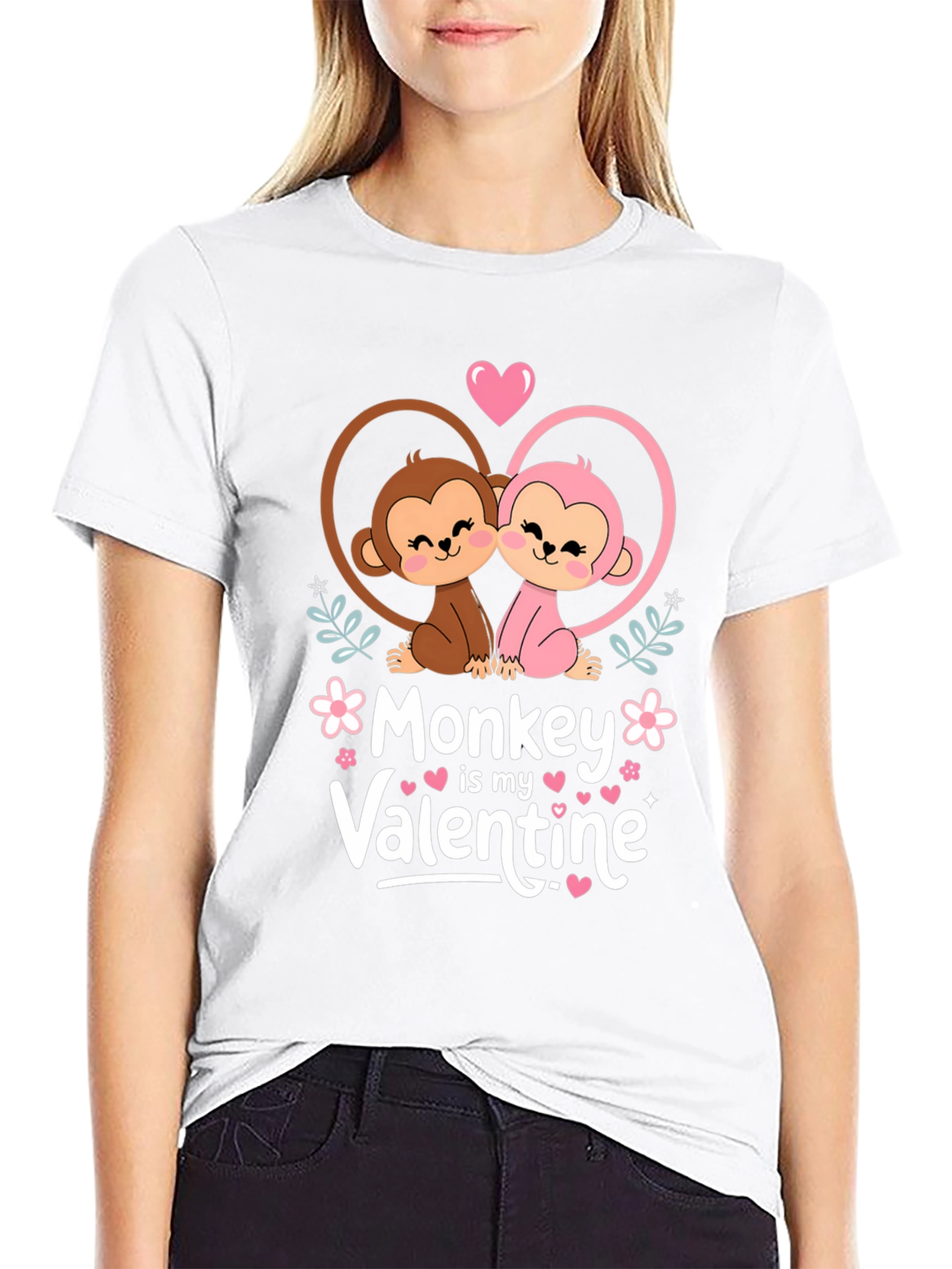 Monkey Valentines Day T-Shirt