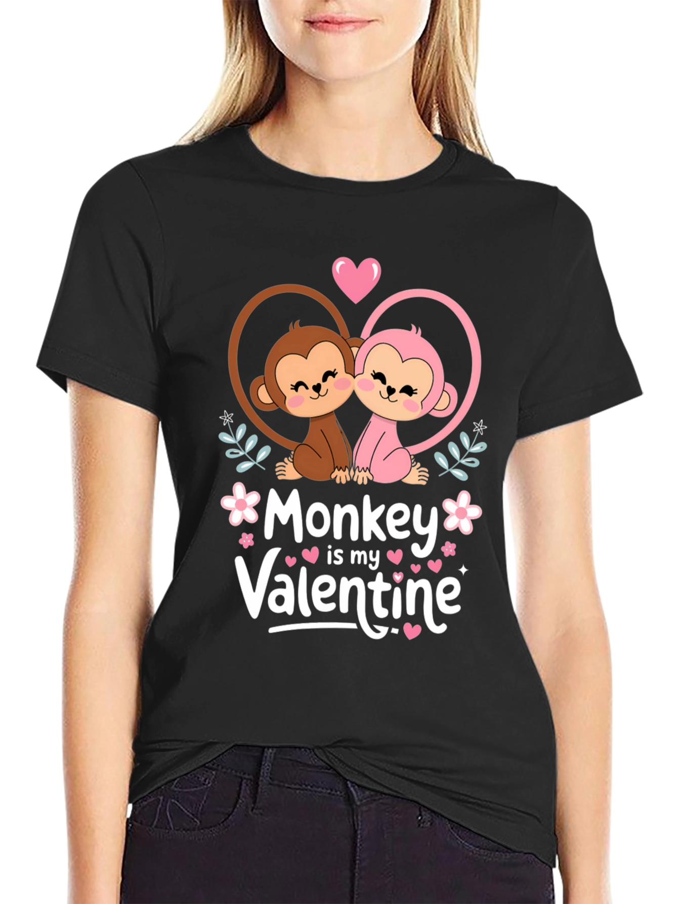 Monkey Valentines Day T-Shirt
