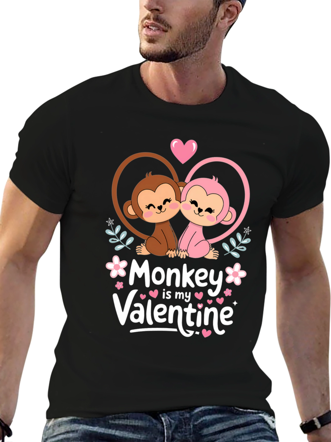 Monkey Valentines Day T-Shirt