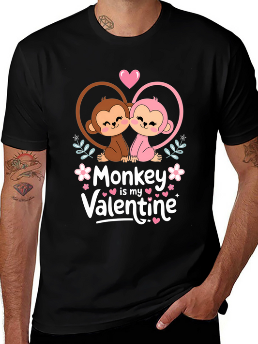 Monkey Valentines Day T-Shirt