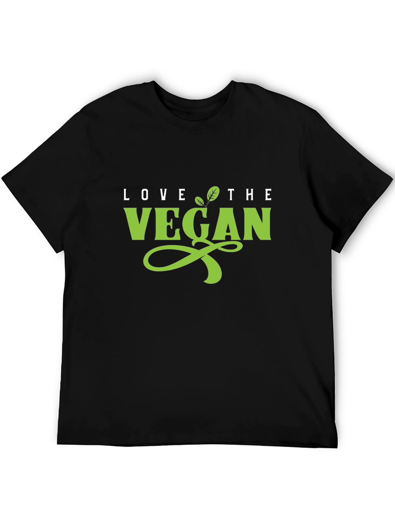 Love the Vegan Black Tee - Stylish Vegan Apparel