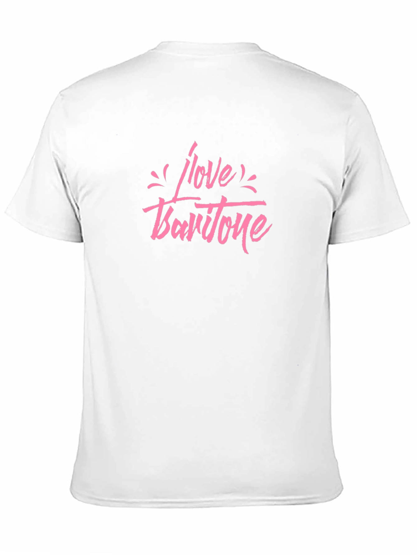 I Love Baritone Graphic Black T-Shirt