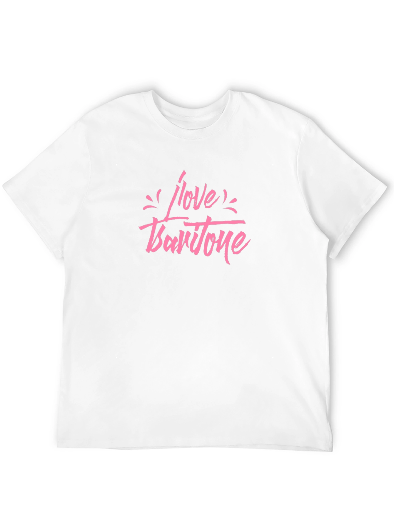 I Love Baritone Graphic Black T-Shirt
