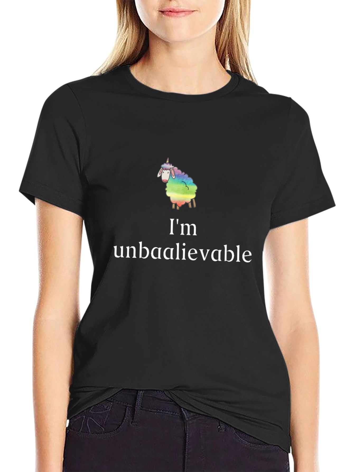 Unbaaaleivable Sheep Graphic T-Shirt