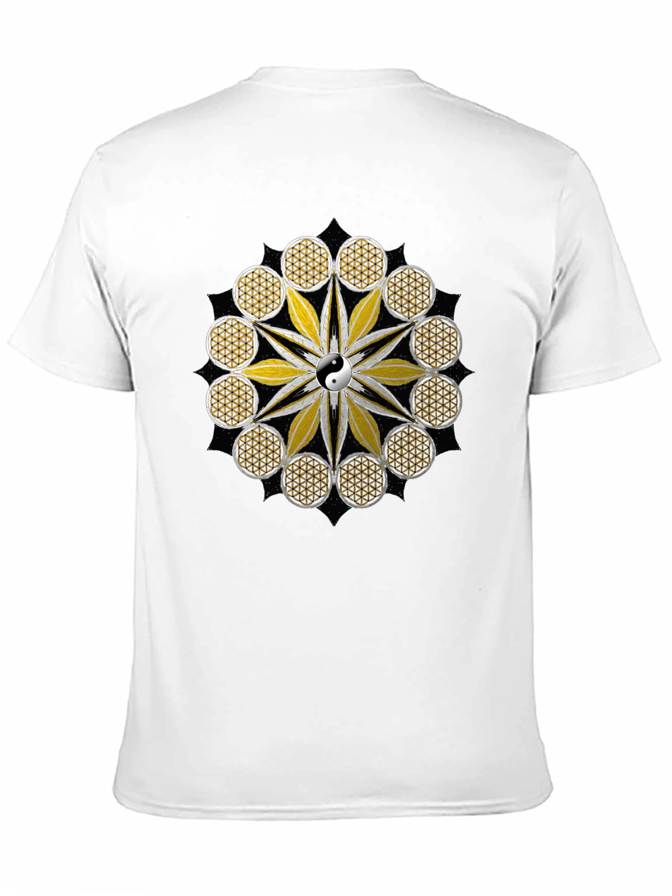Yin Yang Flower of Life Graphic Tee