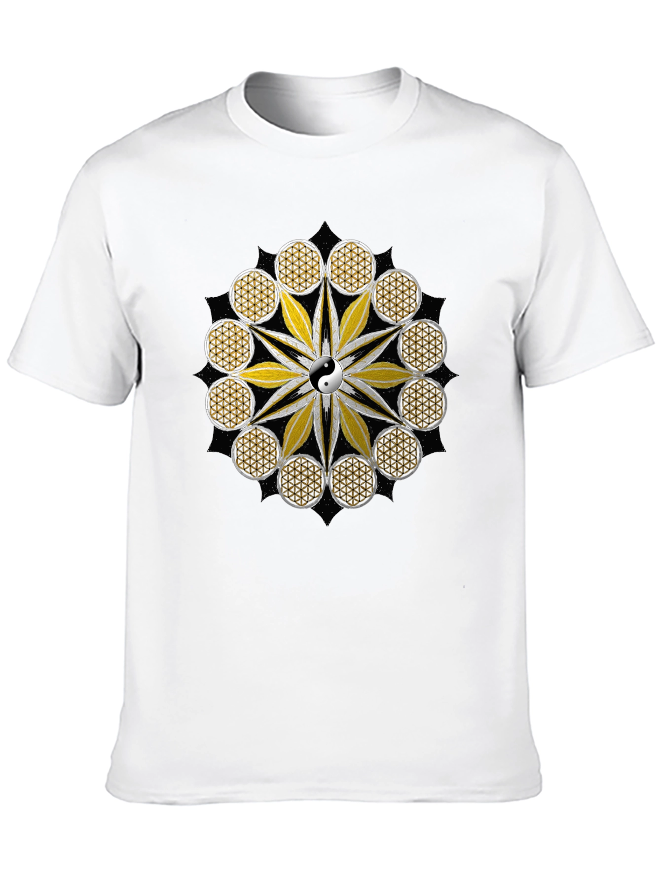 Yin Yang Flower of Life Graphic Tee