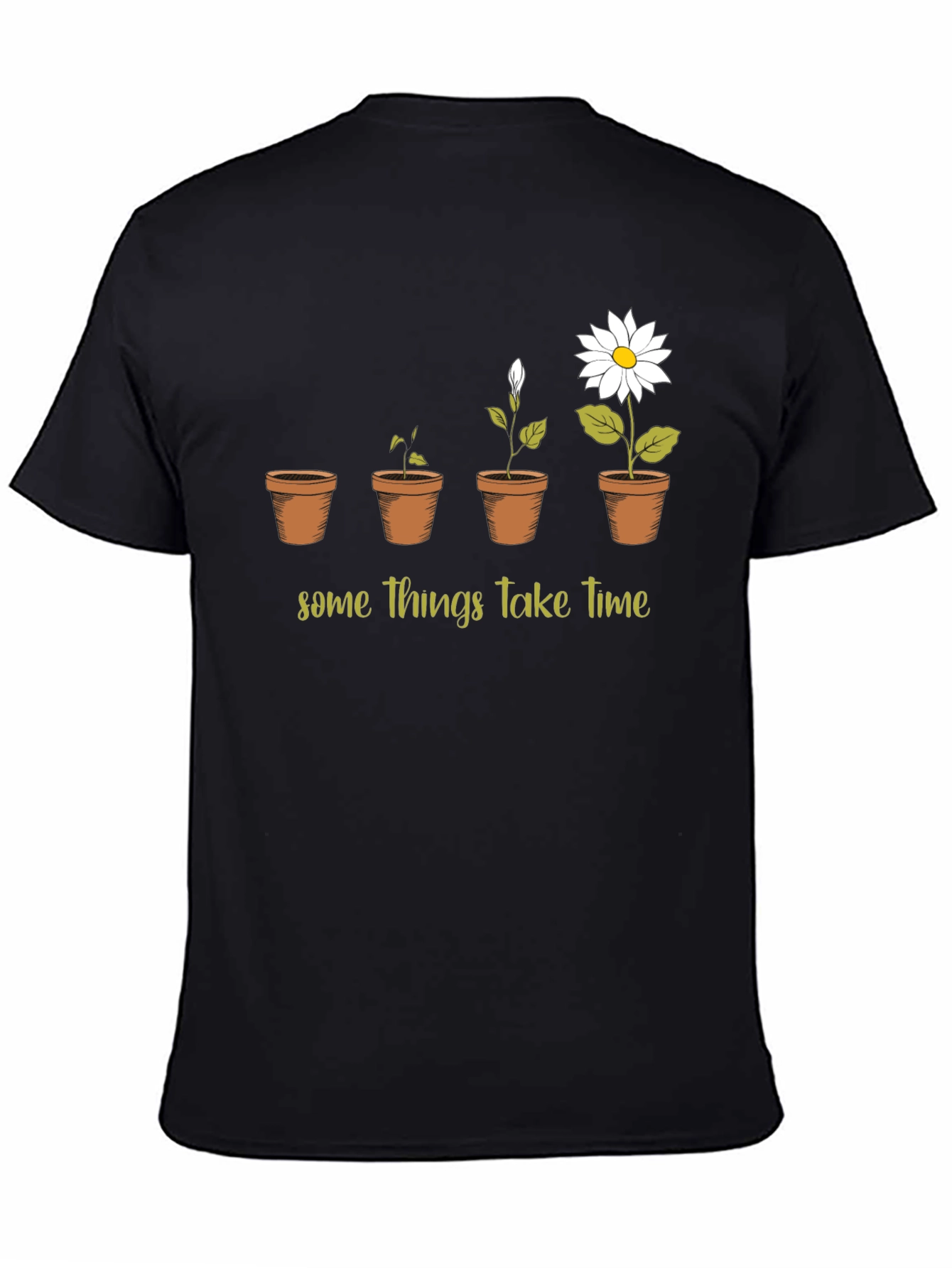 Growth Takes Time Graphic Tee - Black