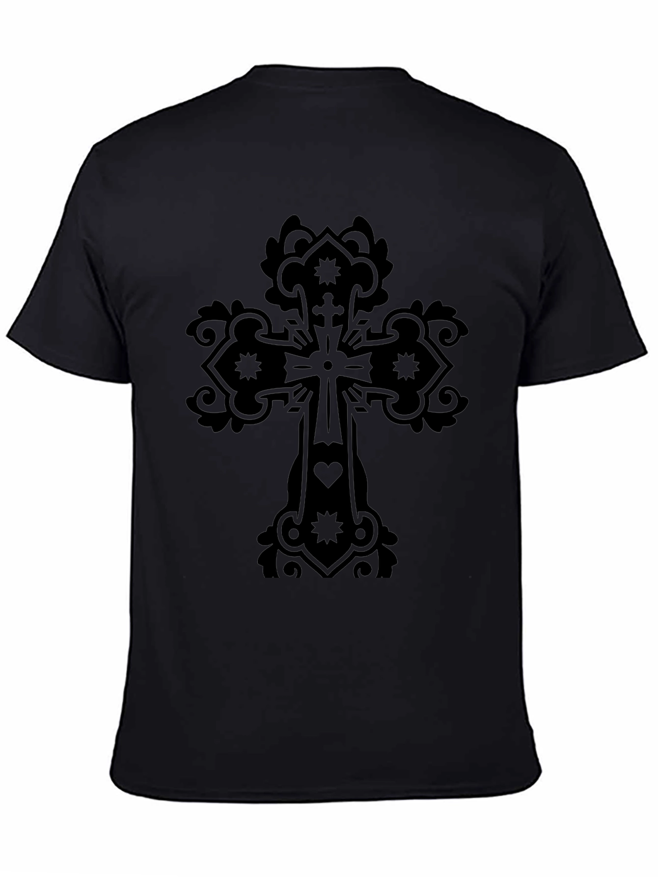 Ornate Cross Graphic T-Shirt