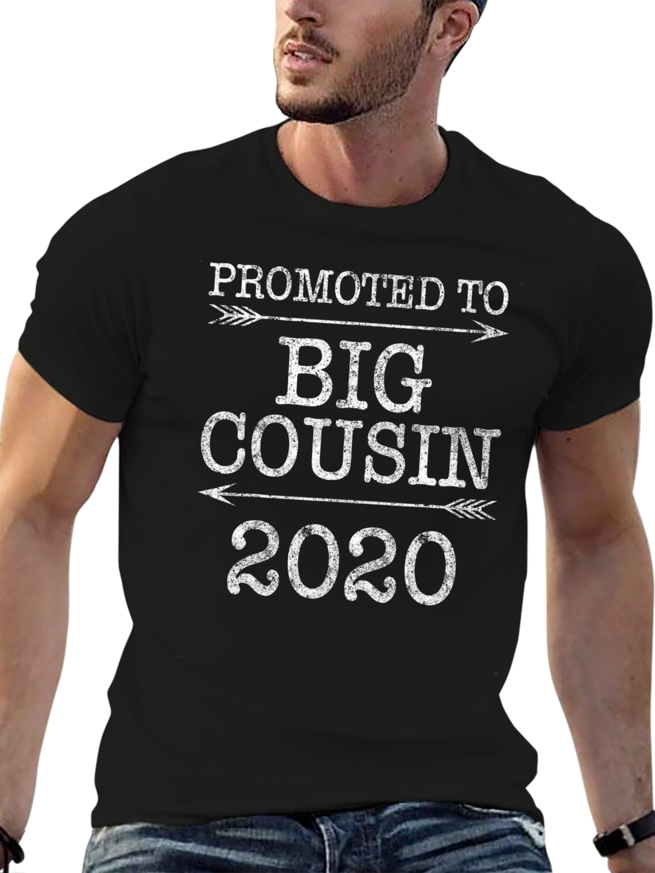Promoted to Big Cousin 2020 Black T-Shirt