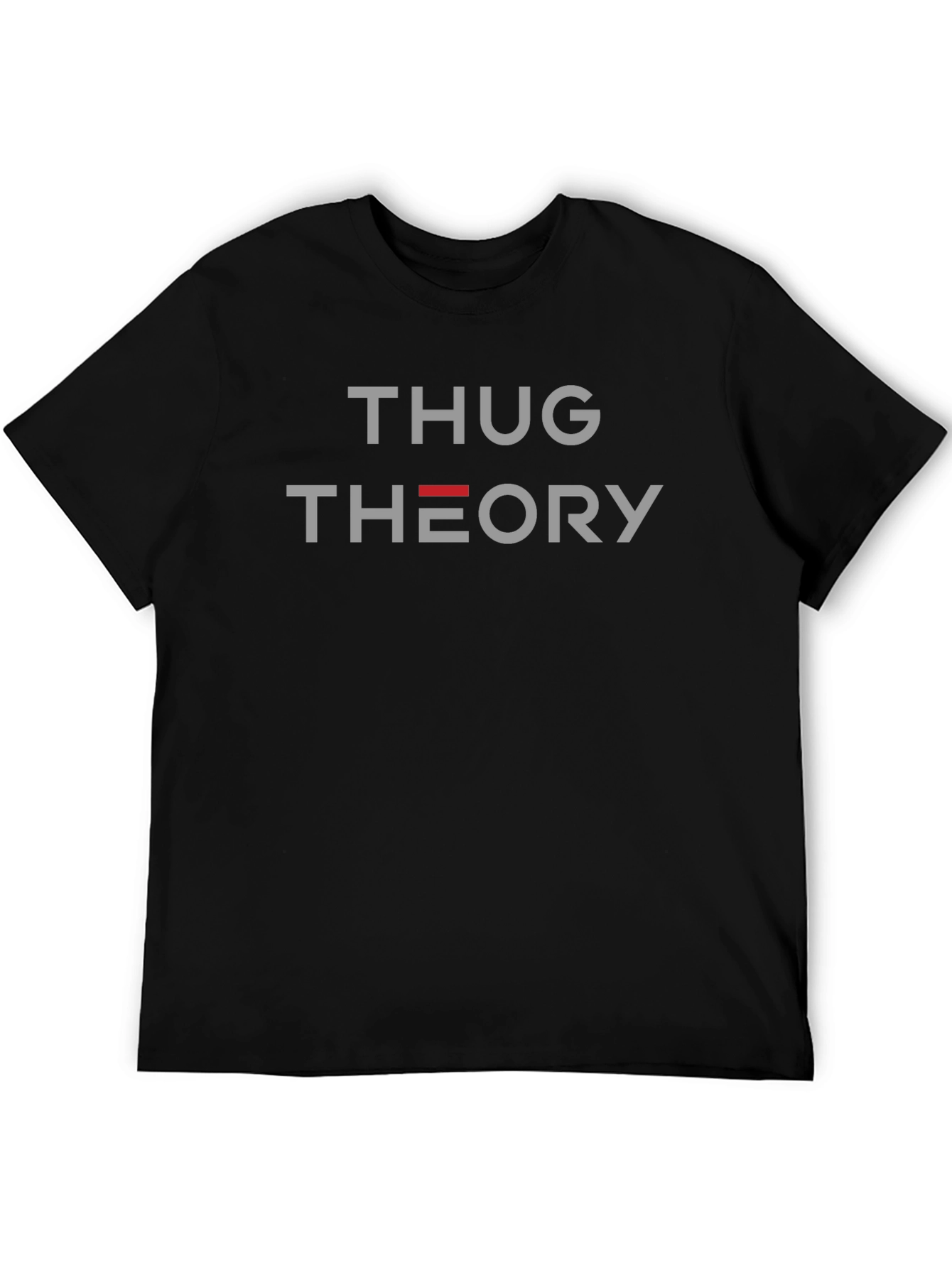 Thug Theory Graphic Print Black T-Shirt