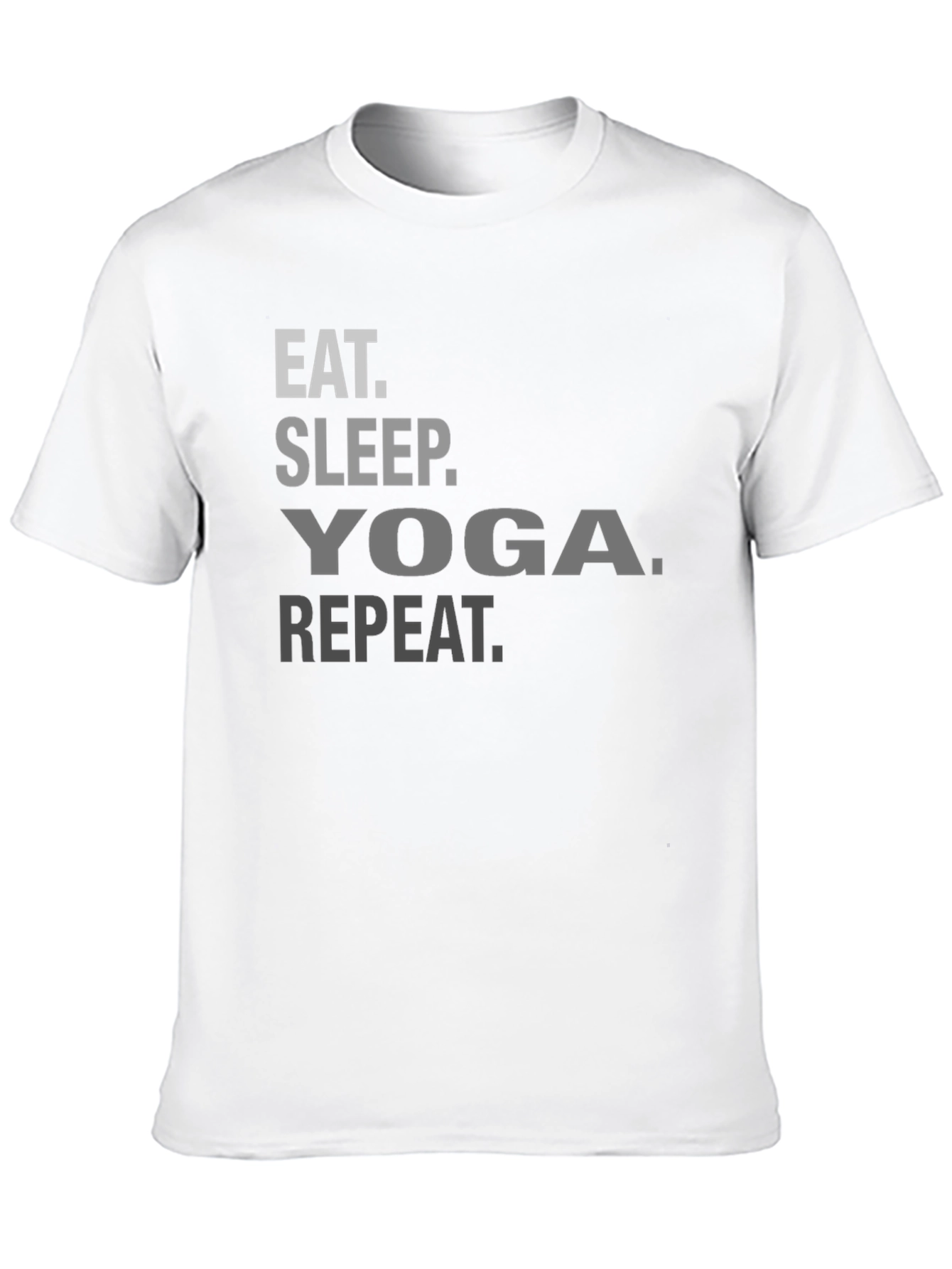 Eat Sleep Yoga Repeat T-Shirt - Black Casual Tee